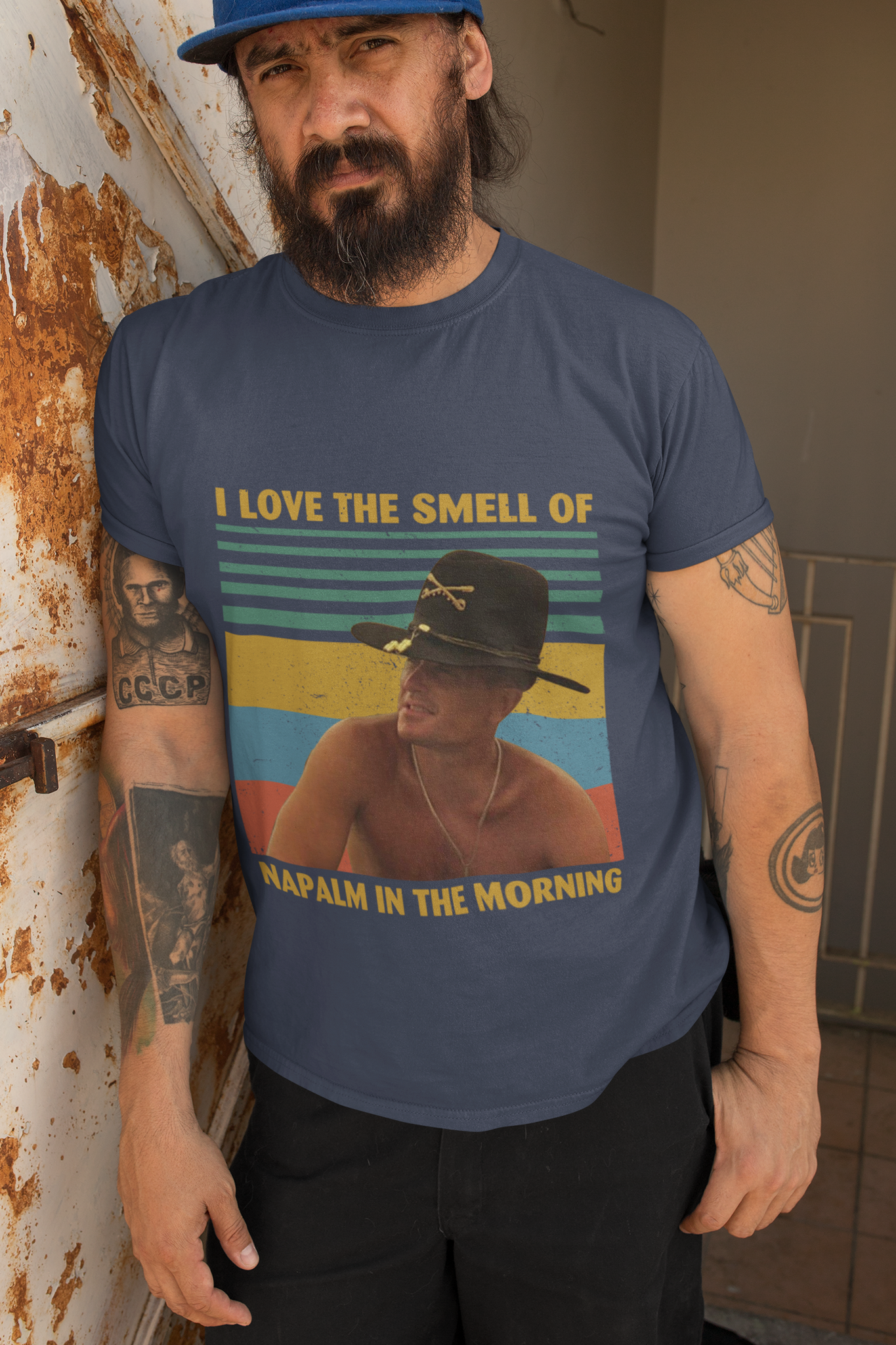 Apocalypse Now Movie T Shirt, Bill Kilgore T Shirt, I Love The Smell Of Napalm In The Morning Tshirt