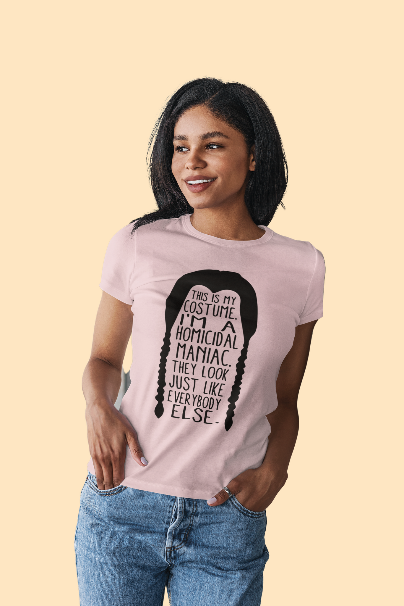 Addams Family T Shirt, Wednesday Addams T Shirt, This Is My Costume Im A Homicidal Maniac Tshirt