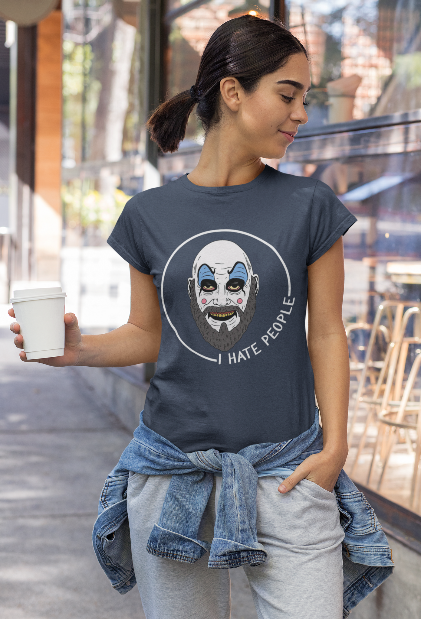 House Of 1000 Corpses T Shirt, I Hate People Tshirt, Captain Spaulding T Shirt, Halloween Gifts