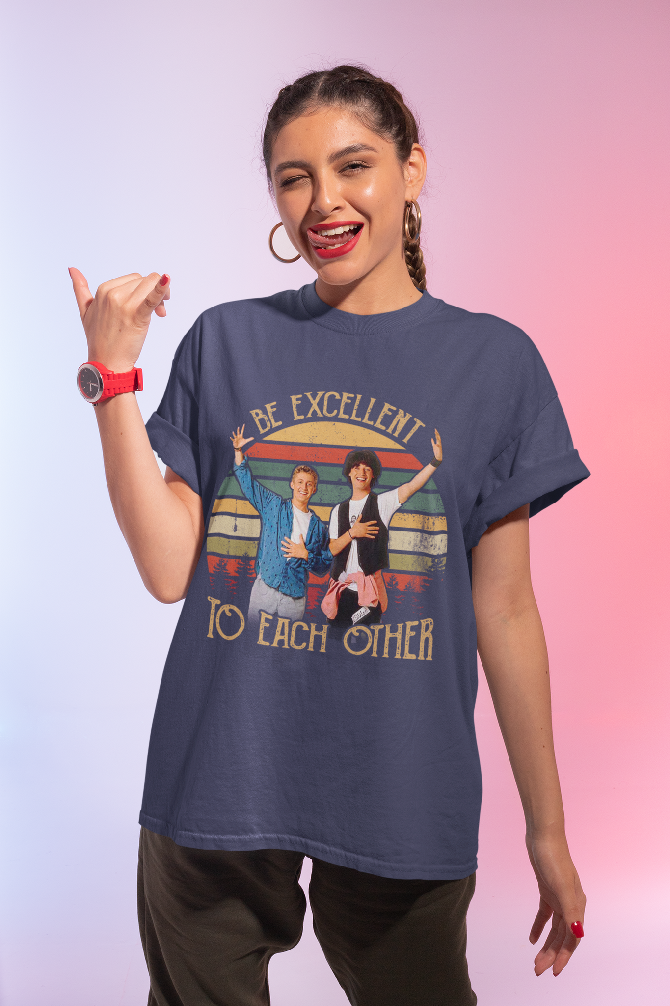 Bill And Teds Excellent Adventure Vintage T Shirt, Bill Ted T Shirt, Be Excellent To Each Other Tshirt