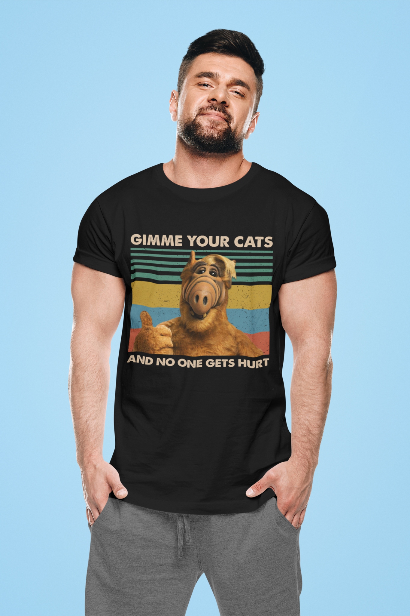 ALF Movie Vintage Tshirt, ALF T Shirt, Gimme Your Cats And No One Get Hurt Tshirt