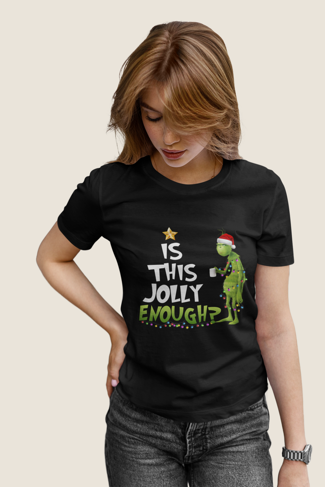 Grinch T Shirt, Is This Jolly Enough Tshirt, Christmas Gifts