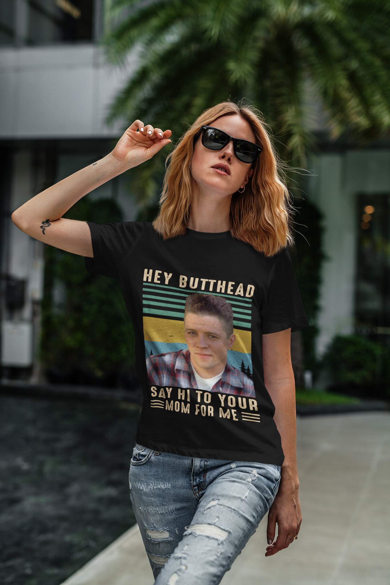 Back To The Future Movie T Shirt, Biff Howard Tannen T Shirt, Hey Butthead Say Hi To Your Mom For Me Tshirt