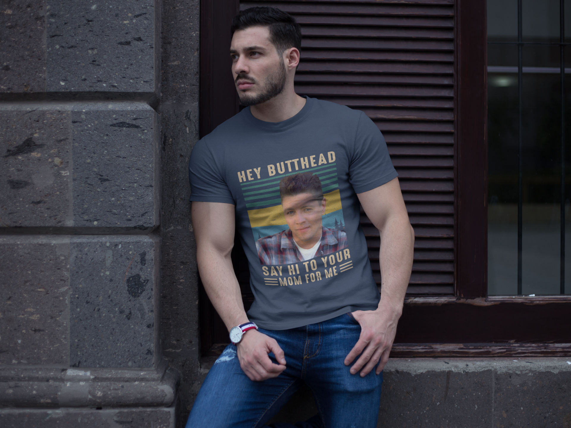 Back To The Future Vintage T Shirt, Hey Butthead Say Hi To Your Mom For Me Tshirt, Biff Howard Tannen T Shirt