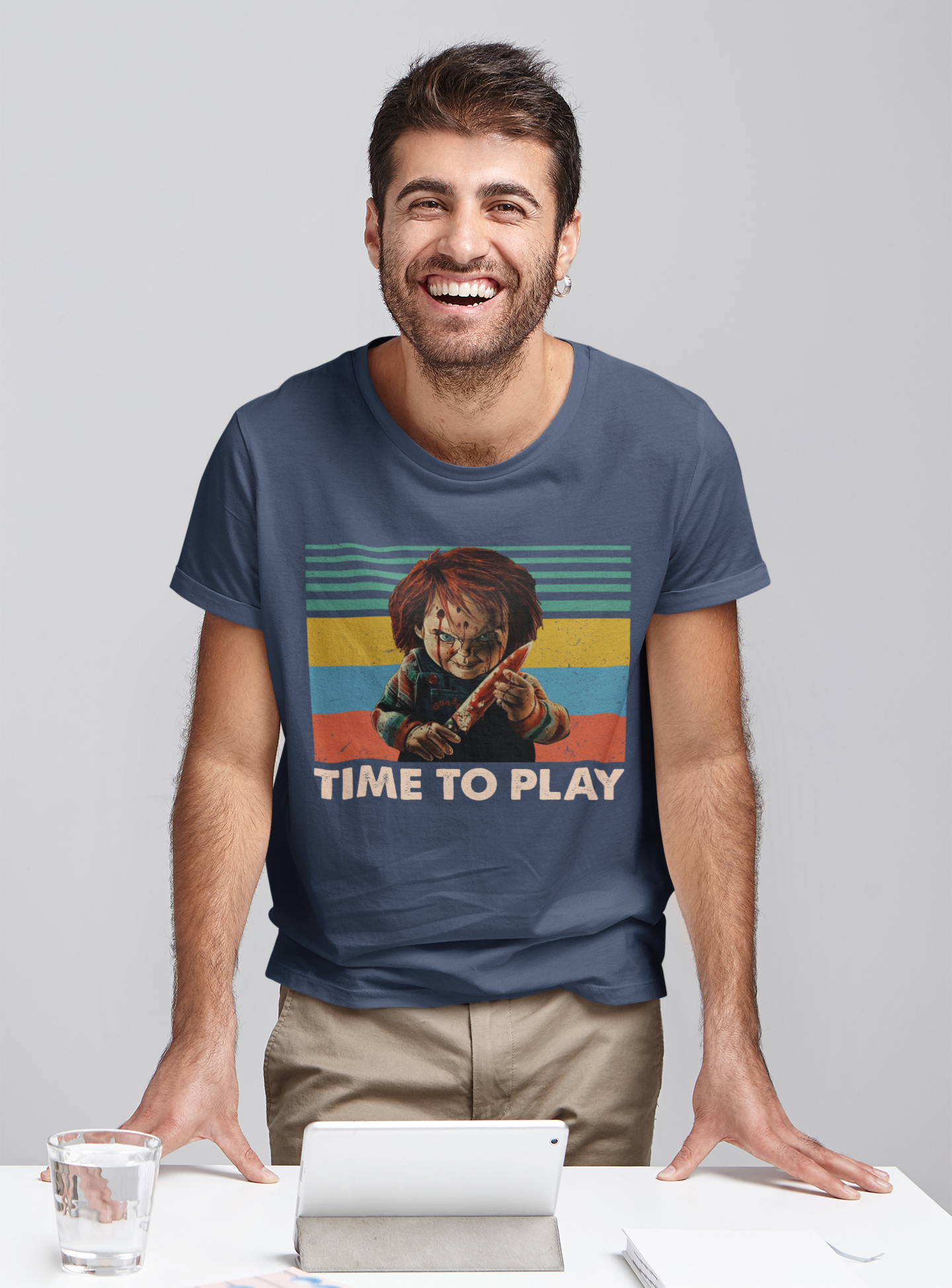 Chucky Vintage T Shirt, Time To Play T Shirt, Horror Character Shirt, Halloween Gifts