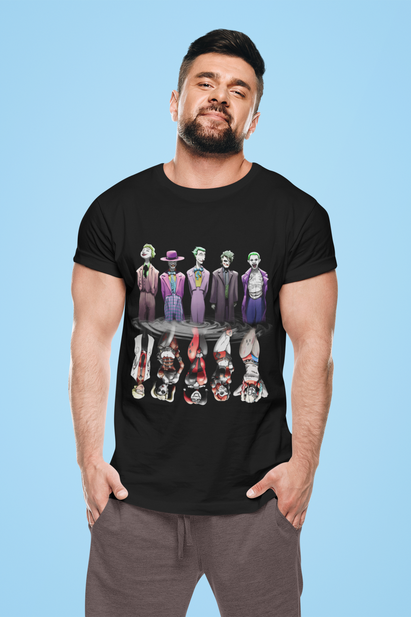 Joker T Shirt, Joker Harley Quinn Evolution Tshirt, Halloween Gifts