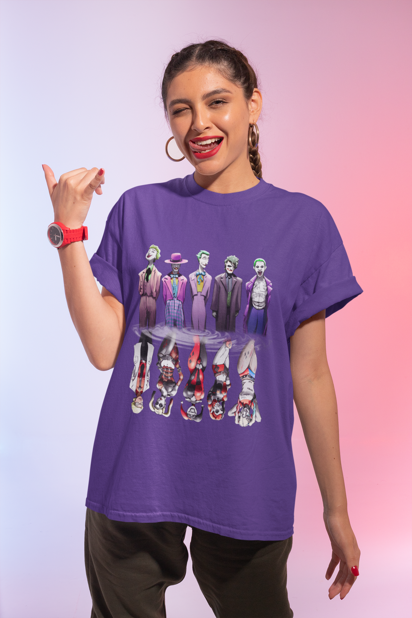 Joker T Shirt, Joker Harley Quinn T Shirt, Character Evolution Tshirt, Halloween Gifts