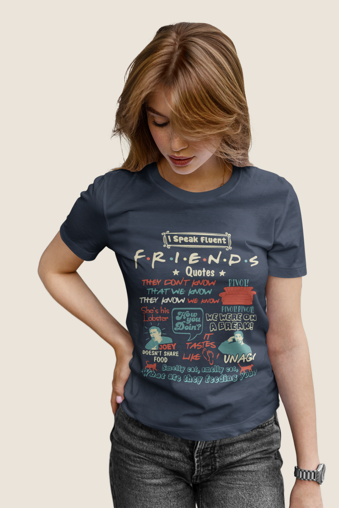 Friends TV Show T Shirt, Joey Tribbiani Ross Geller T Shirt, Friends Show Quotes Tshirt