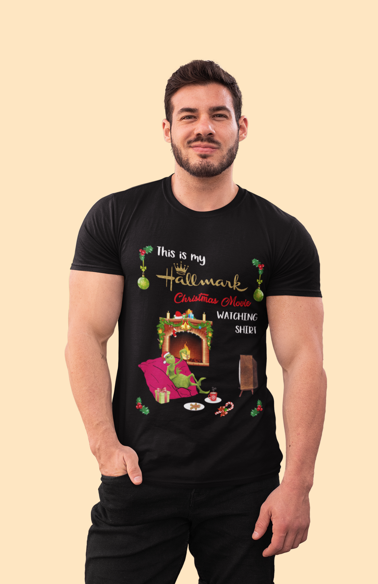 Grinch T Shirt, This Is My Hallmark Christmas Movie Watching Shirt, Christmas Movie Shirt, Christmas Gifts