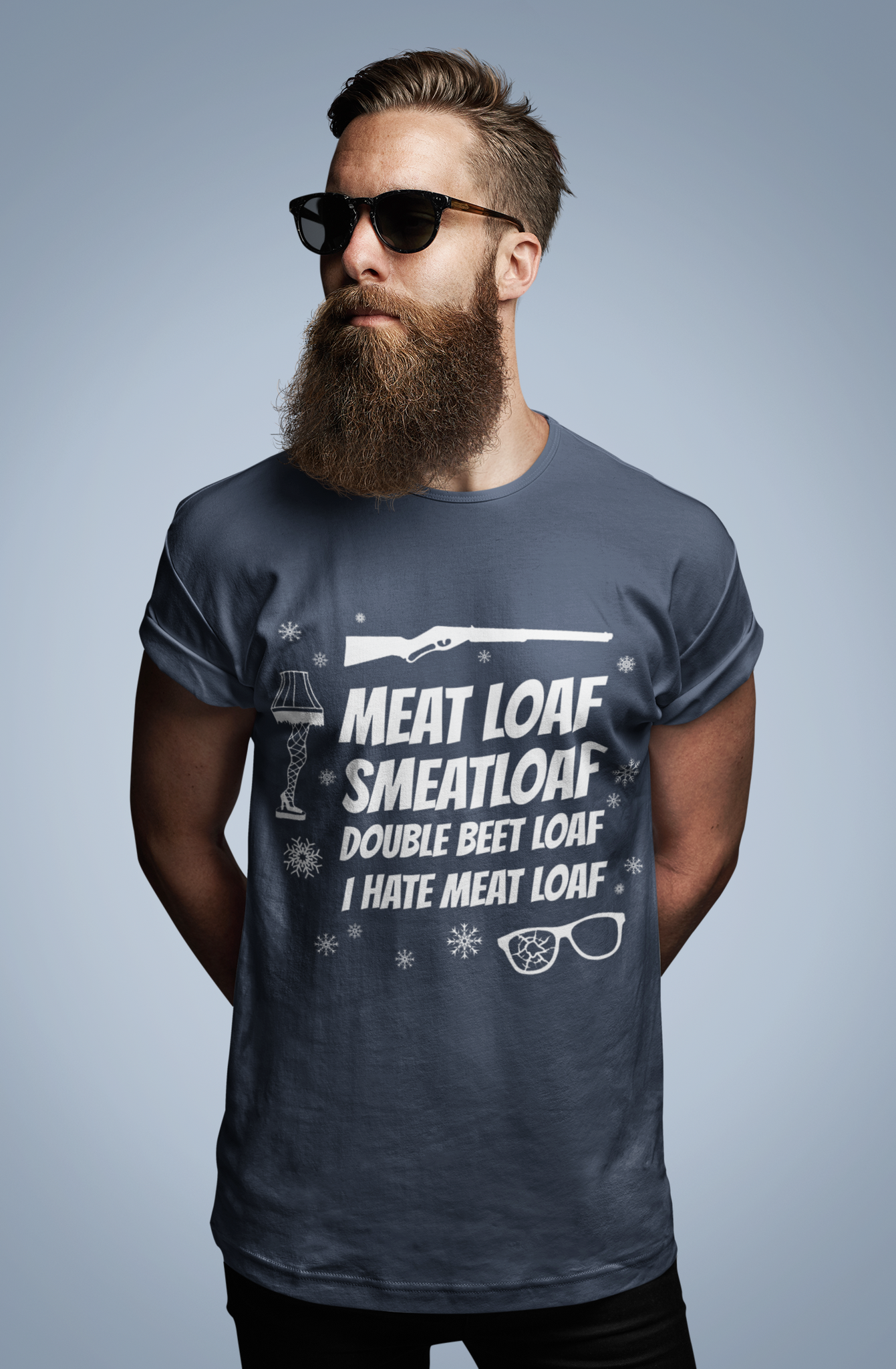 A Christmas Story T Shirt, Randy T Shirt, Leg Lamp Shirt, Meat Loaf Smeatloaf Double Beet Loaf I Hate Meet Loaf Tshirt, Christmas Gifts
