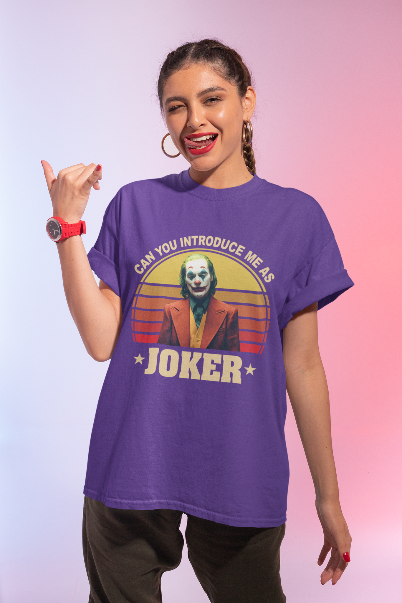 Joker Vintage T Shirt, Joker The Comedian Tshirt, Can You Introduce Me As Joker Shirt, Halloween Gifts