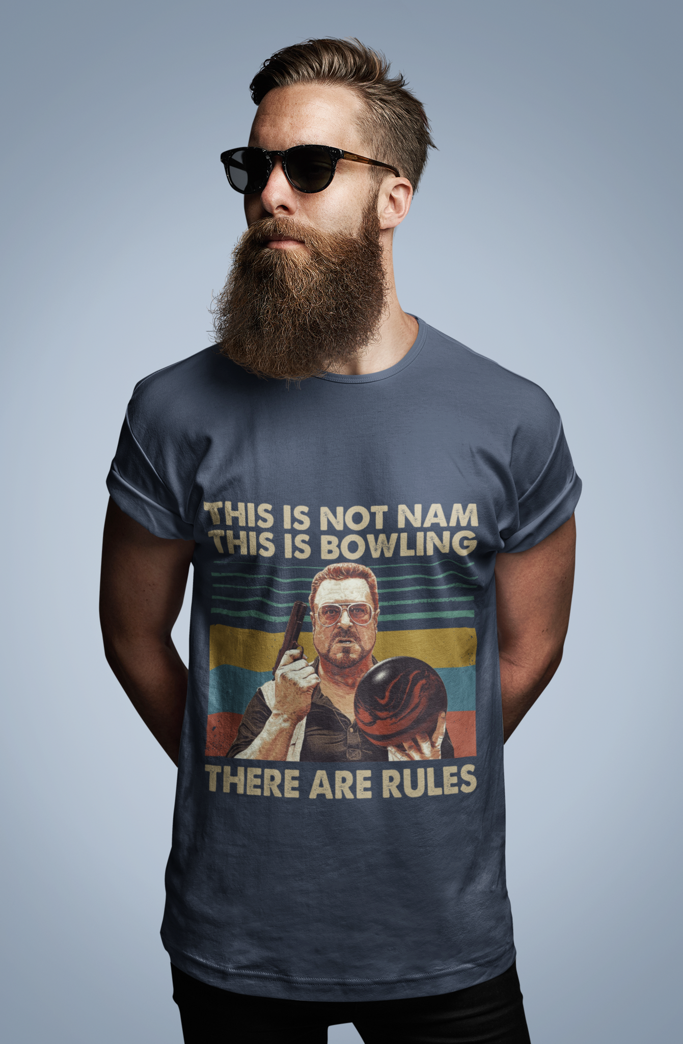 The Big Lebowski Vintage T Shirt, This Is Not Nam This Is Bowling There Are Rules Vintage Tshirt, Walter Sobchak T Shirt