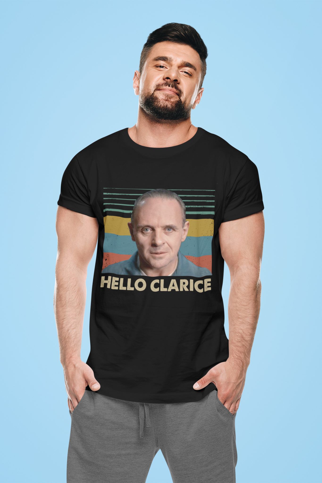 Silence Of The Lamb Vintage T Shirt, Hello Clarice Tshirt, Hannibal Lecter T Shirt, Halloween Gifts