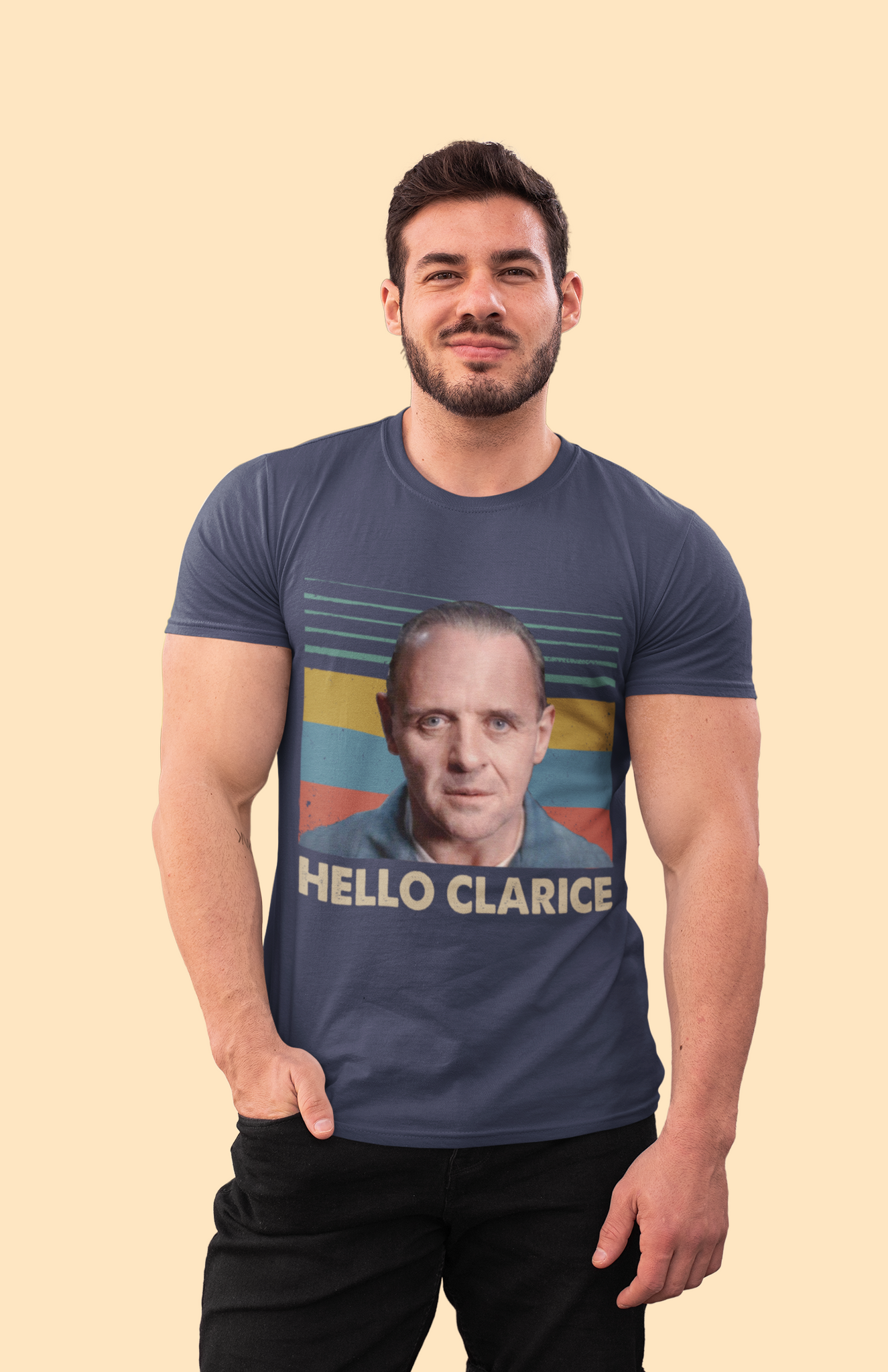 Silence Of The Lamb Vintage T Shirt, Hannibal Lecter Tshirt, Hello Clarice Shirt, Halloween Gifts