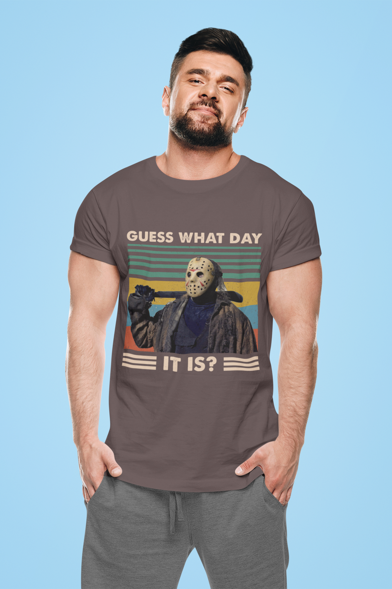 Friday 13th Vintage T Shirt, Guess What Day Is It Tshirt, Jason Voorhees T Shirt, Halloween Gifts