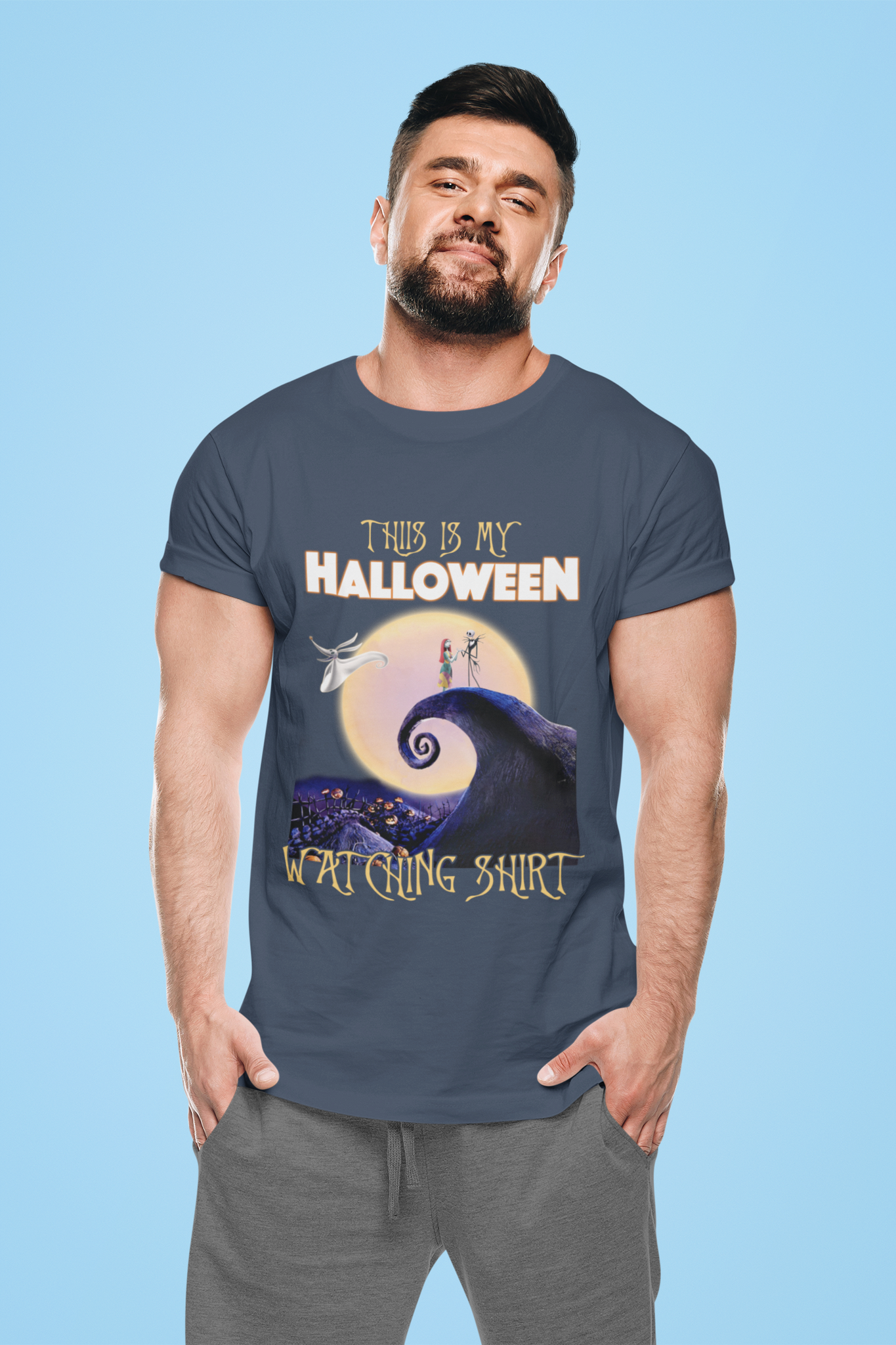 Nightmare Before Christmas T Shirt, This Is My Halloween Watching Shirt, Jack Skellington Sally T Shirt, Halloween Gifts