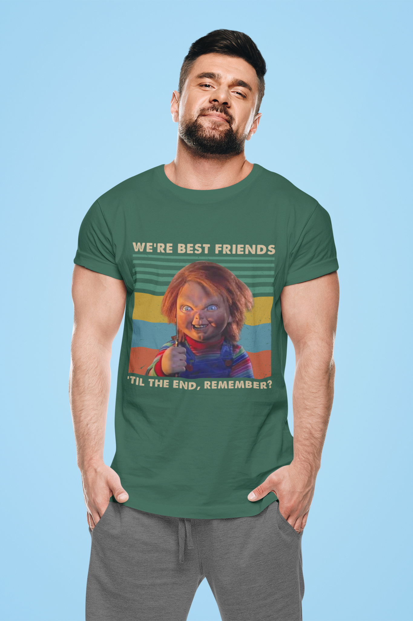 Chucky Vintage T Shirt, Were Best Friends Til The End Remember T Shirt, Horror Character Shirt, Halloween Gifts