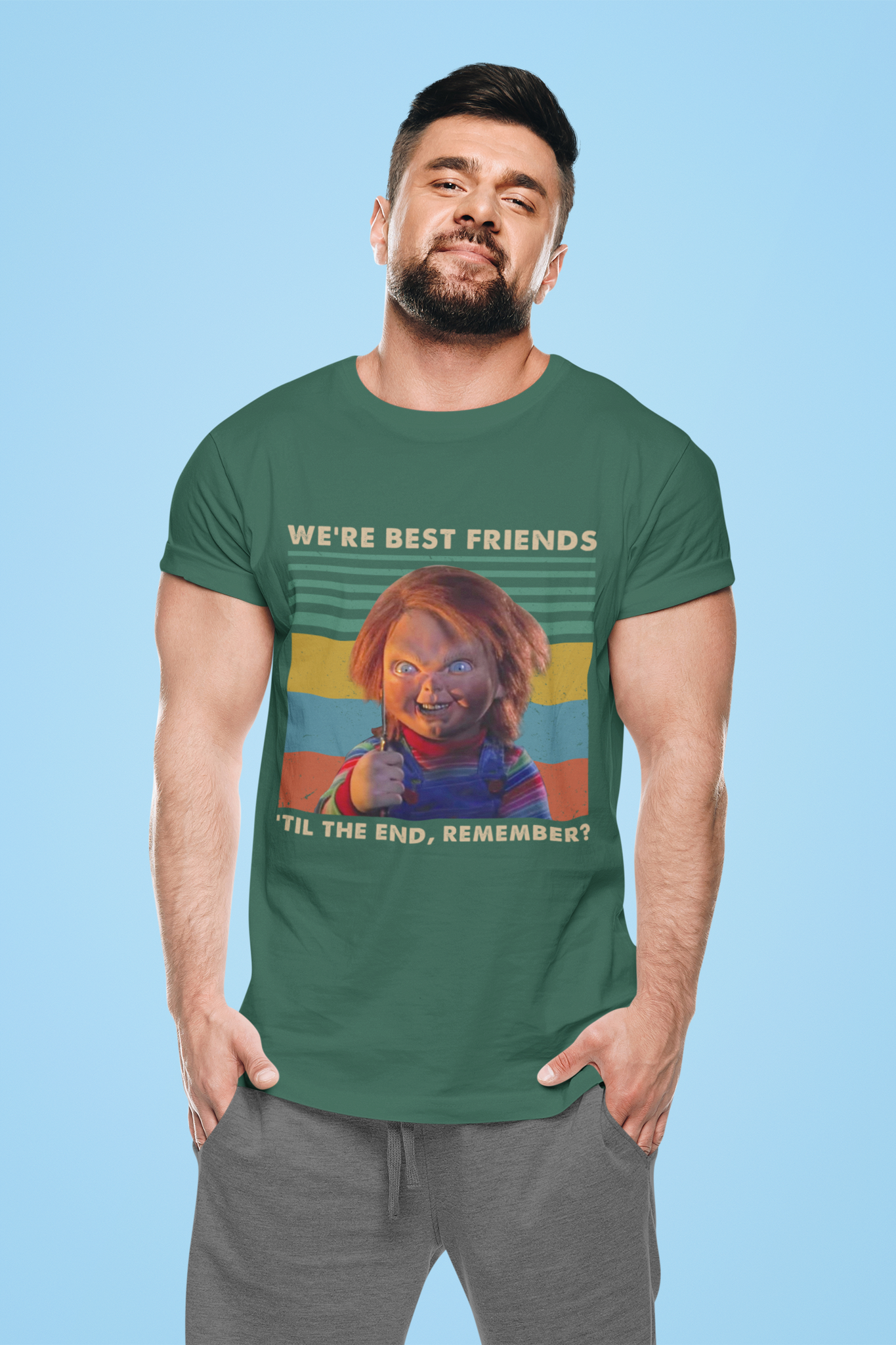 Chucky Vintage T Shirt, Horror Character Shirt, Were Best Friends Til The End Remember T Shirt, Halloween Gifts