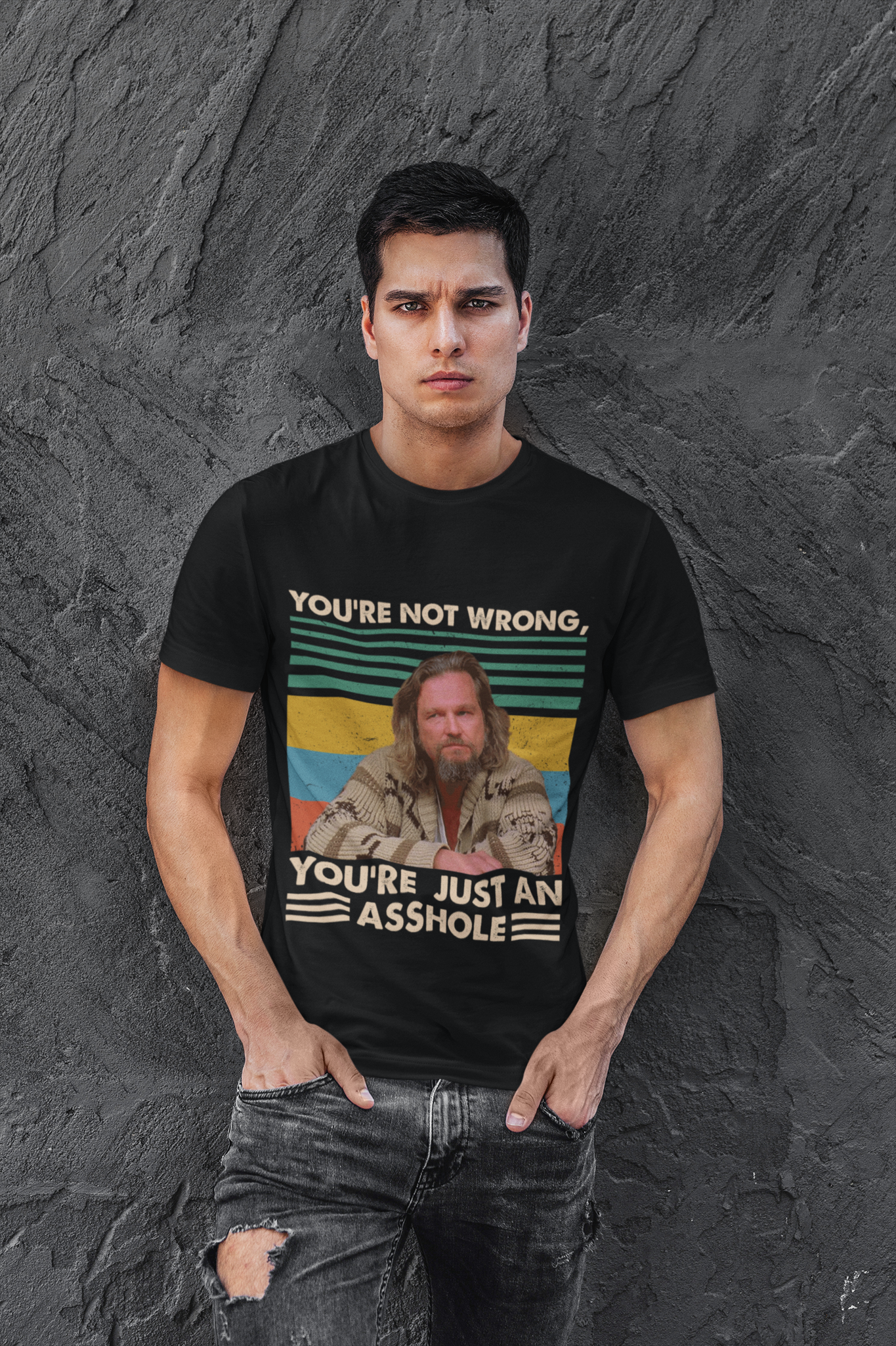 The Big Lebowski Vintage T Shirt, Youre Not Wrong Youre Just An Asshole Tshirt, The Dude T Shirt