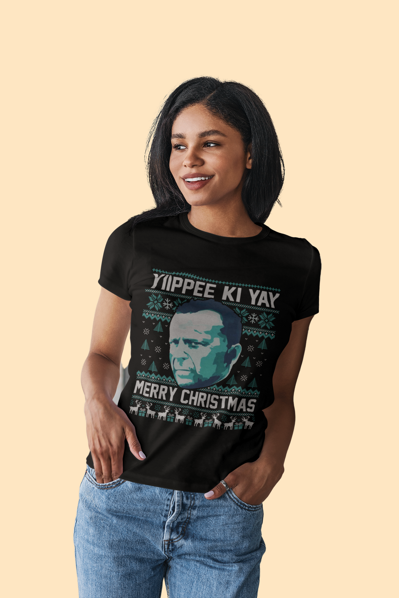 Die Hard Ugly Sweater T Shirt, John McClane Tshirt, Yiippee Ki Yay Merry Christmas T Shirt, Christmas Gifts