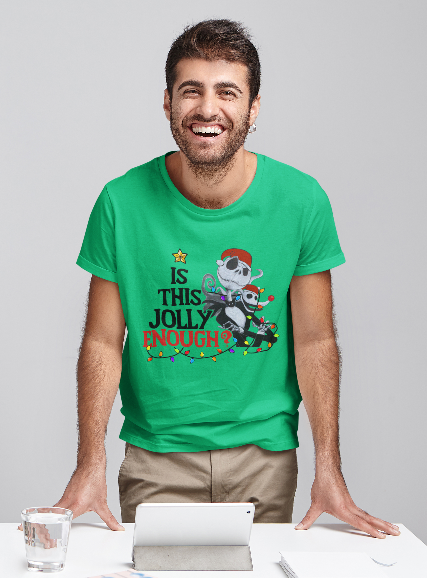 Nightmare Before Christmas T Shirt, Is This Jolly Enough Tshirt, Jack Skellington T Shirt, Christmas Gifts