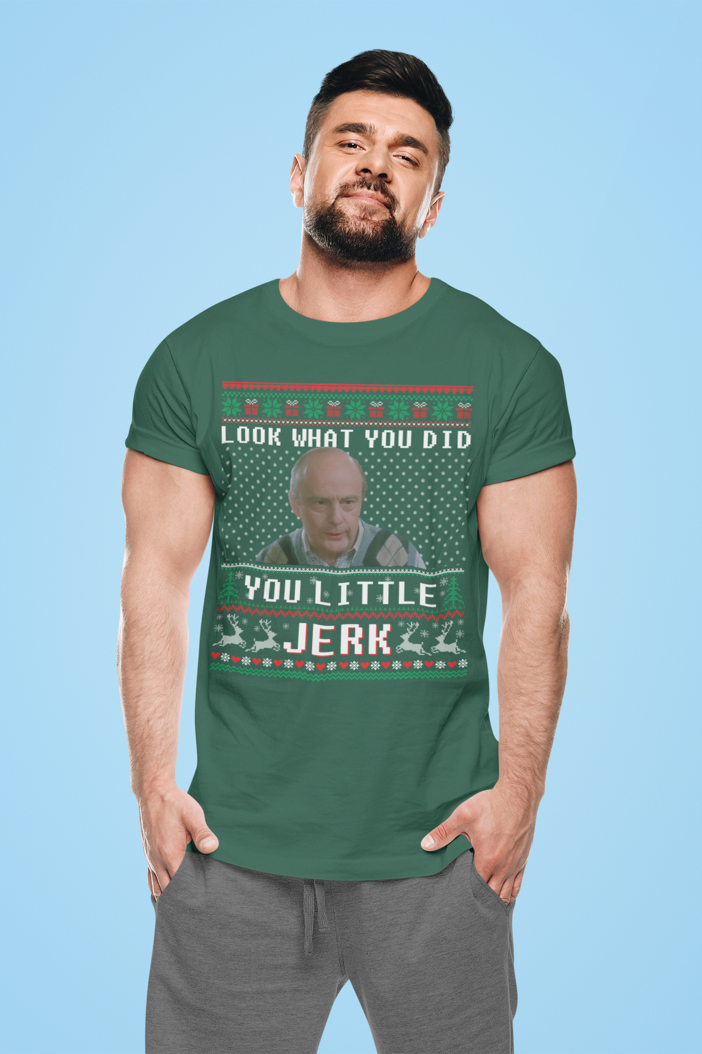 Home Alone Ugly Sweater Shirt, Look What You Did You Little Jerk Tshirt, Frank McCallister T Shirt, Christmas Gifts