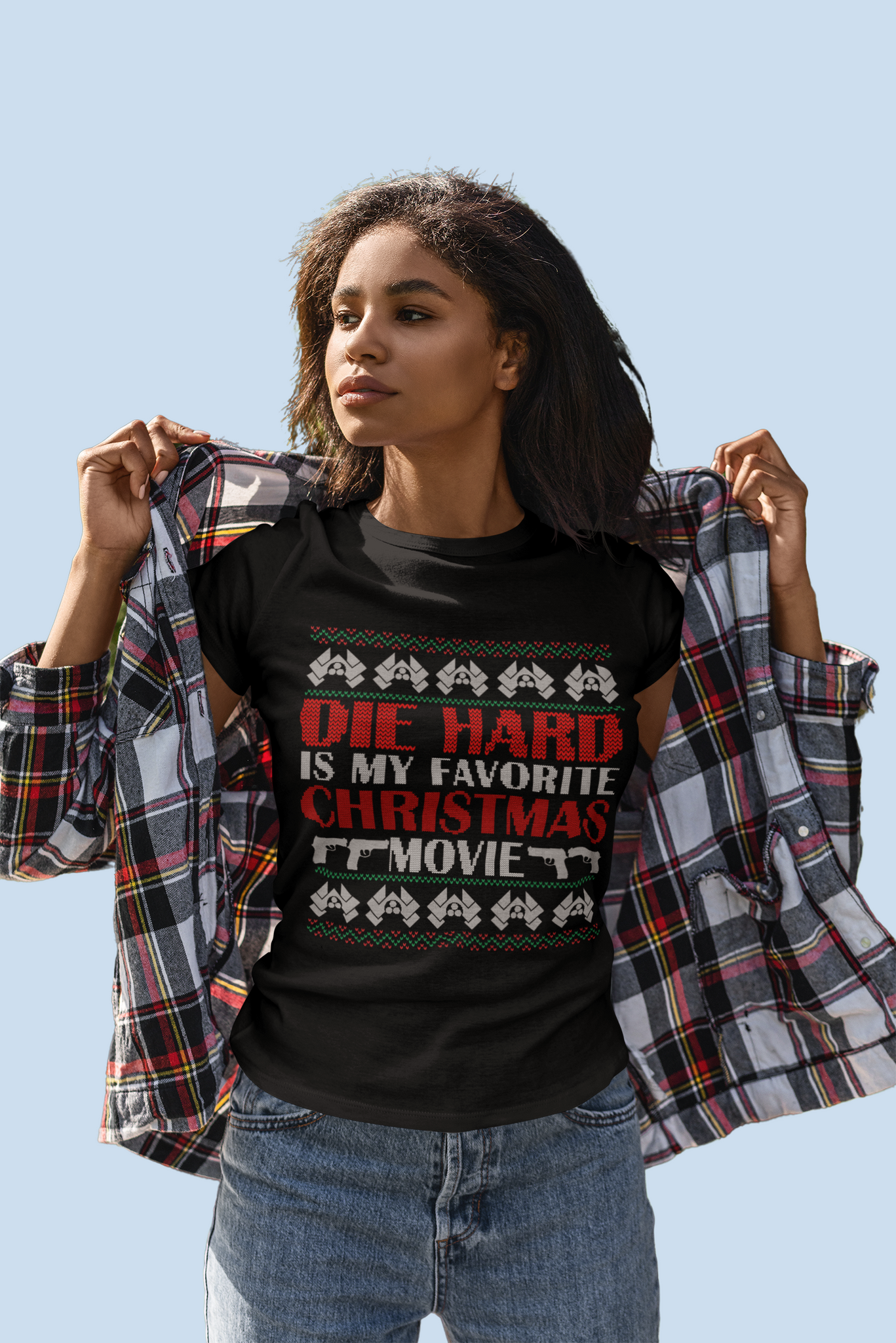 Die Hard Ugly Sweater T Shirt, Die Hard Is My Favorite Christmas Movie Tshirt, Christmas Gifts