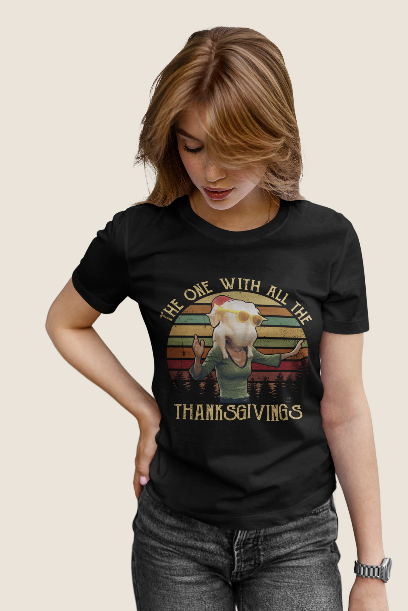 Friends TV Show Vintage T Shirt, Friends Shirt, Monica T Shirt, The One With All The Thanksgivings Tshirt, Thanksgiving Gifts