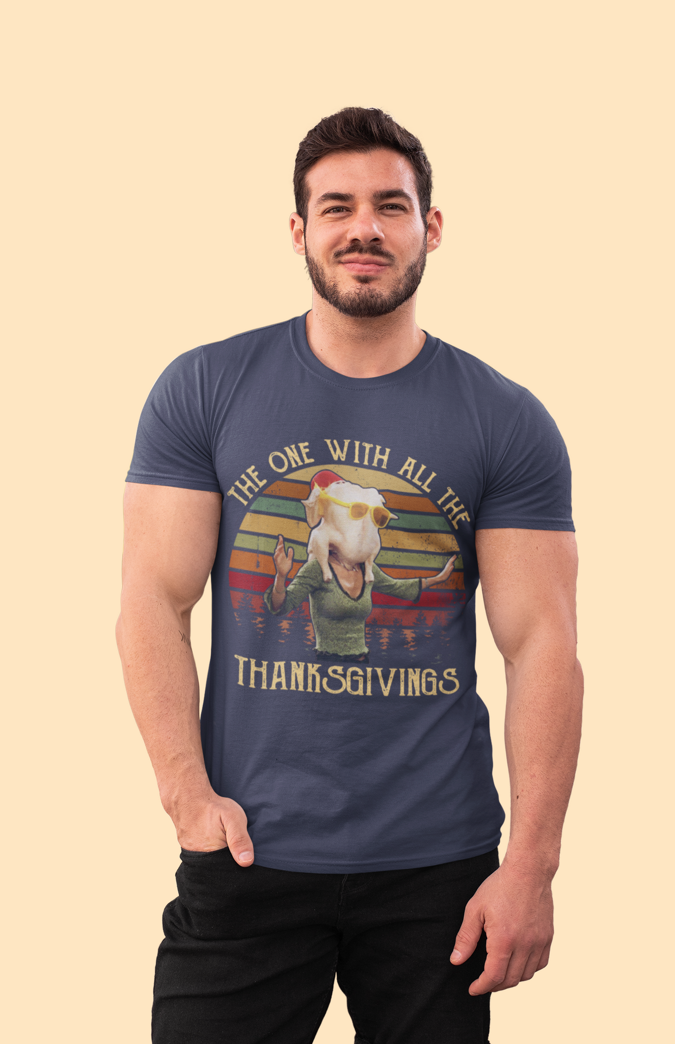 Friends TV Show Vintage T Shirt, Monica T Shirt, The One With All The Thanksgivings Tshirt, Thanksgiving Gifts