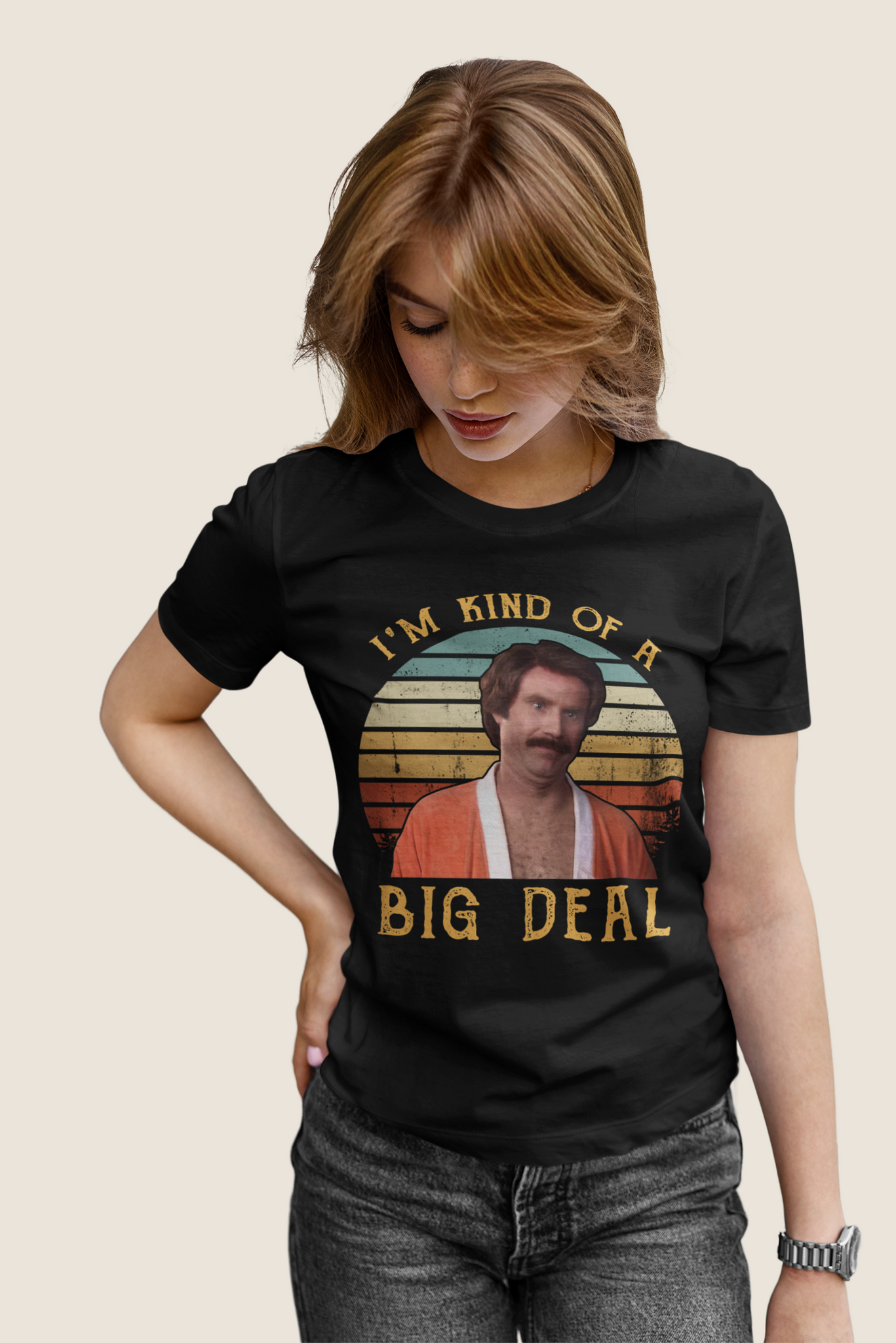 Anchorman Vintage T Shirt, Ron Burgundy T Shirt, Im Kind Of A Big Deal Tshirt