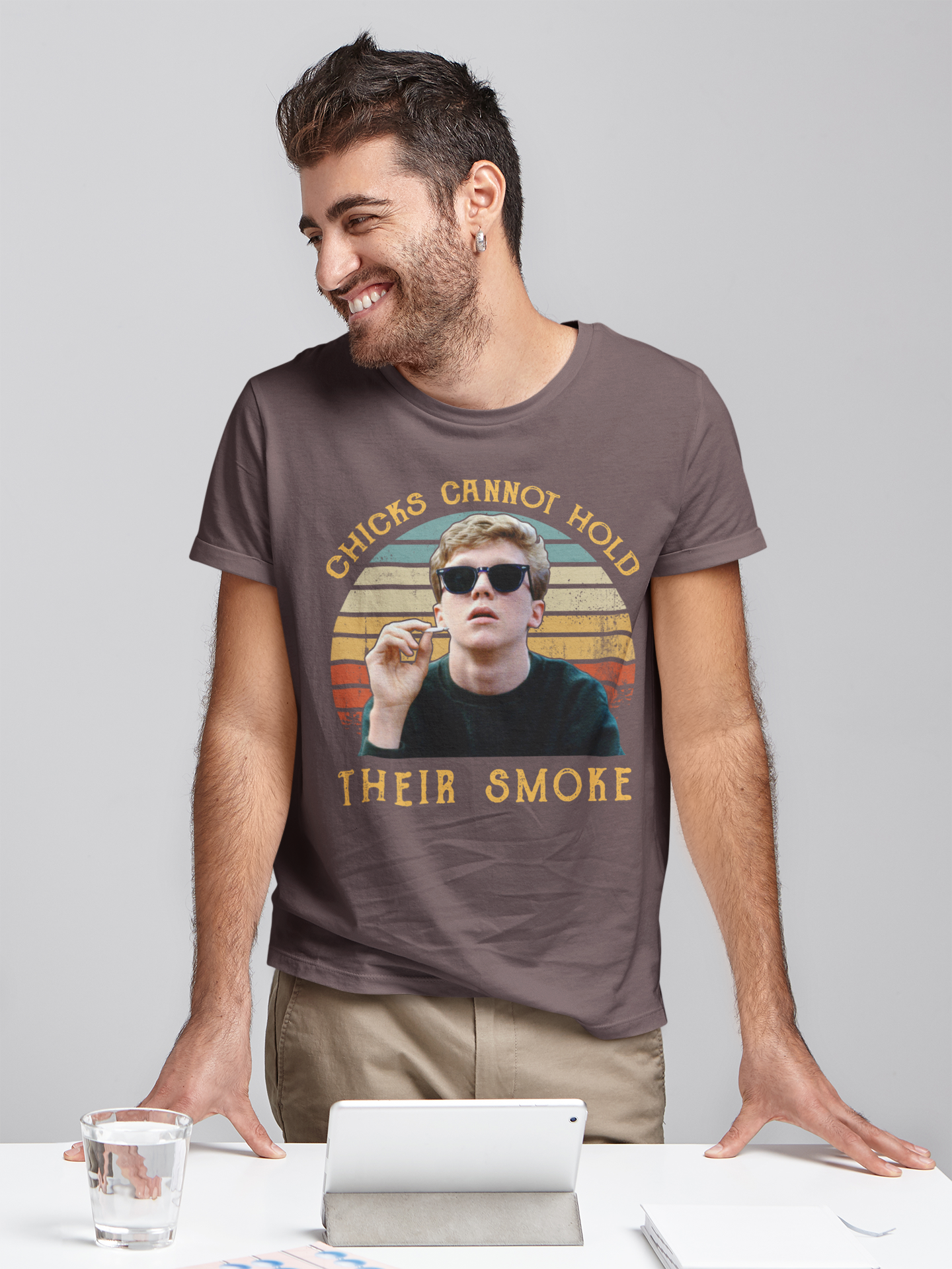 Breakfast Club Vintage T Shirt, Brian Johnson T Shirt, Chicks Cannot Hold Their Smoke Tshirt