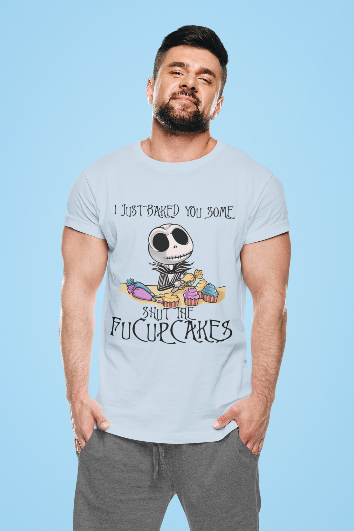 Nightmare Before Christmas T Shirt, Jack Skellington T Shirt, I Just Baked You Some Cupcakes Tshirt, Halloween Gifts