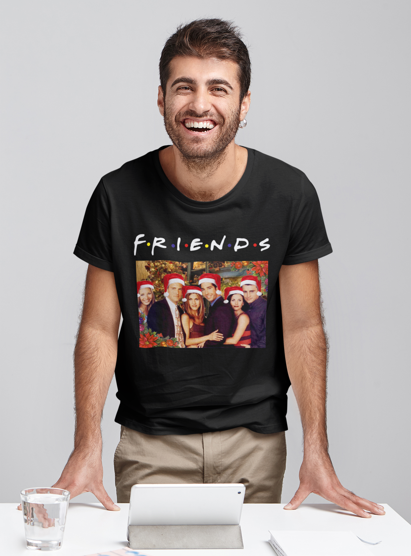 Friends TV Show T Shirt, Friends Shirt, Friends Characters Christmas T Shirt, Christmas Gifts