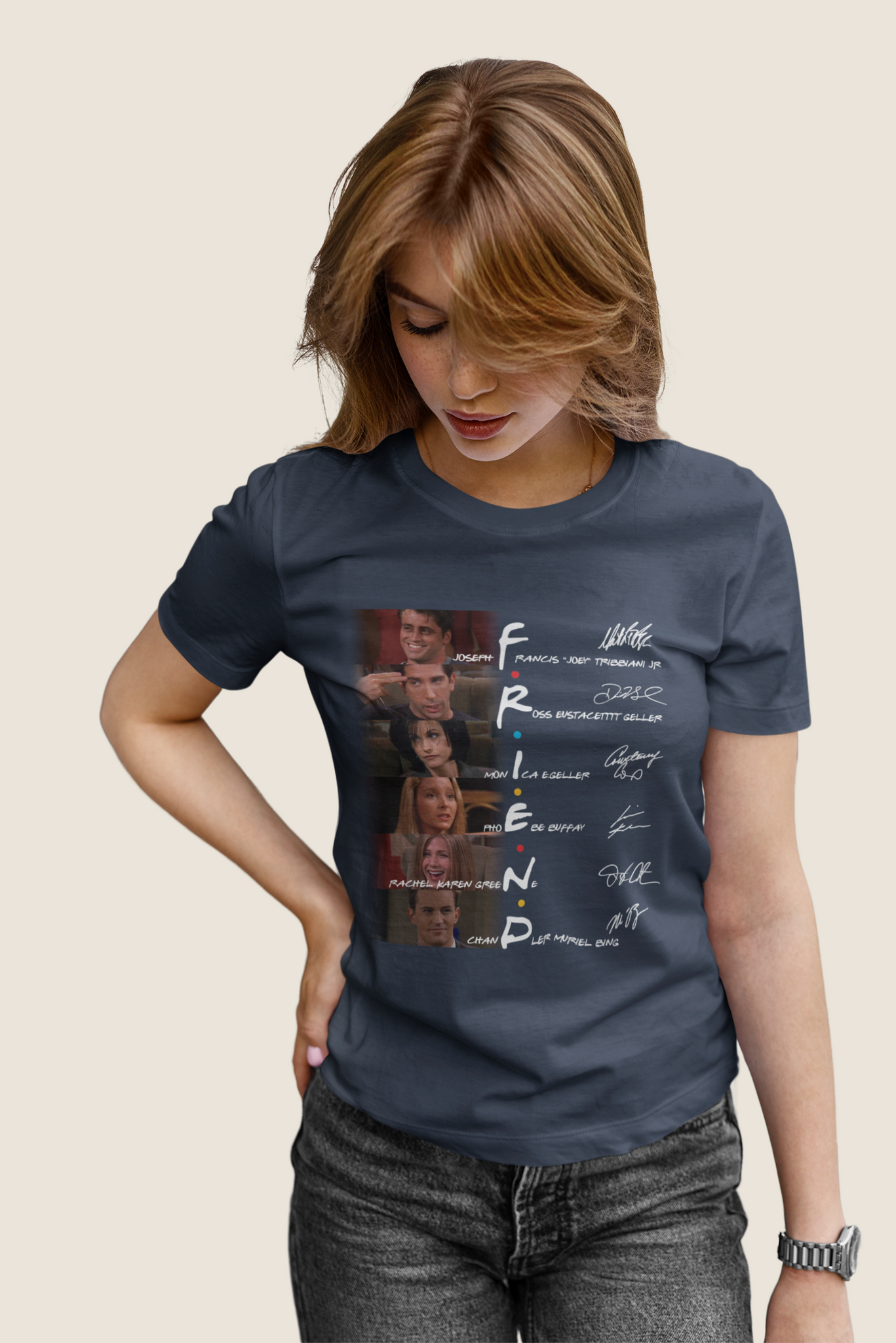 Friends TV Show T Shirt, Friends Shirt, Friends Characters Signature T Shirt