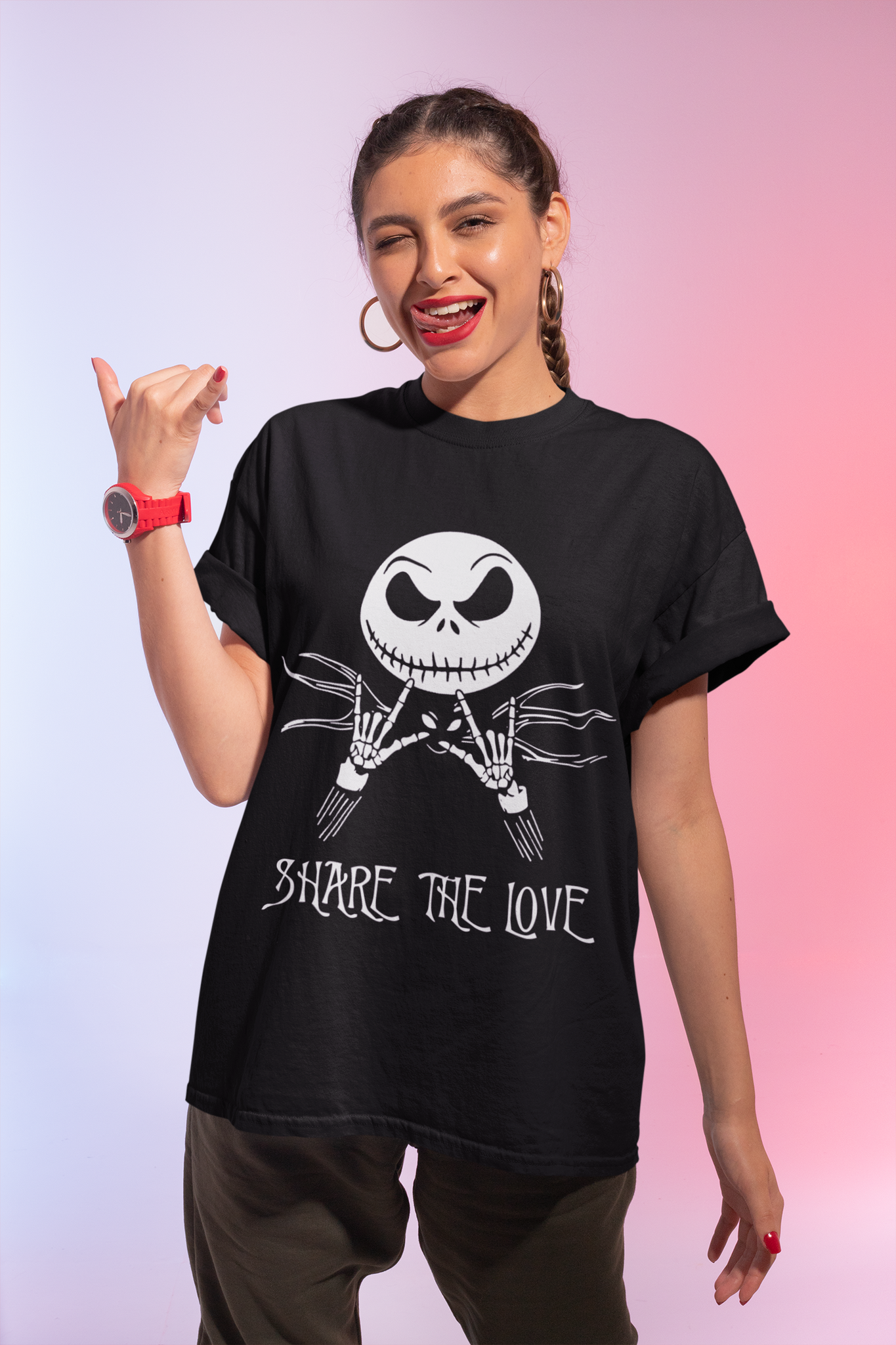 Nightmare Before Christmas T Shirt, Share The Love Tshirt, Jack Skellington T Shirt, Halloween Gifts