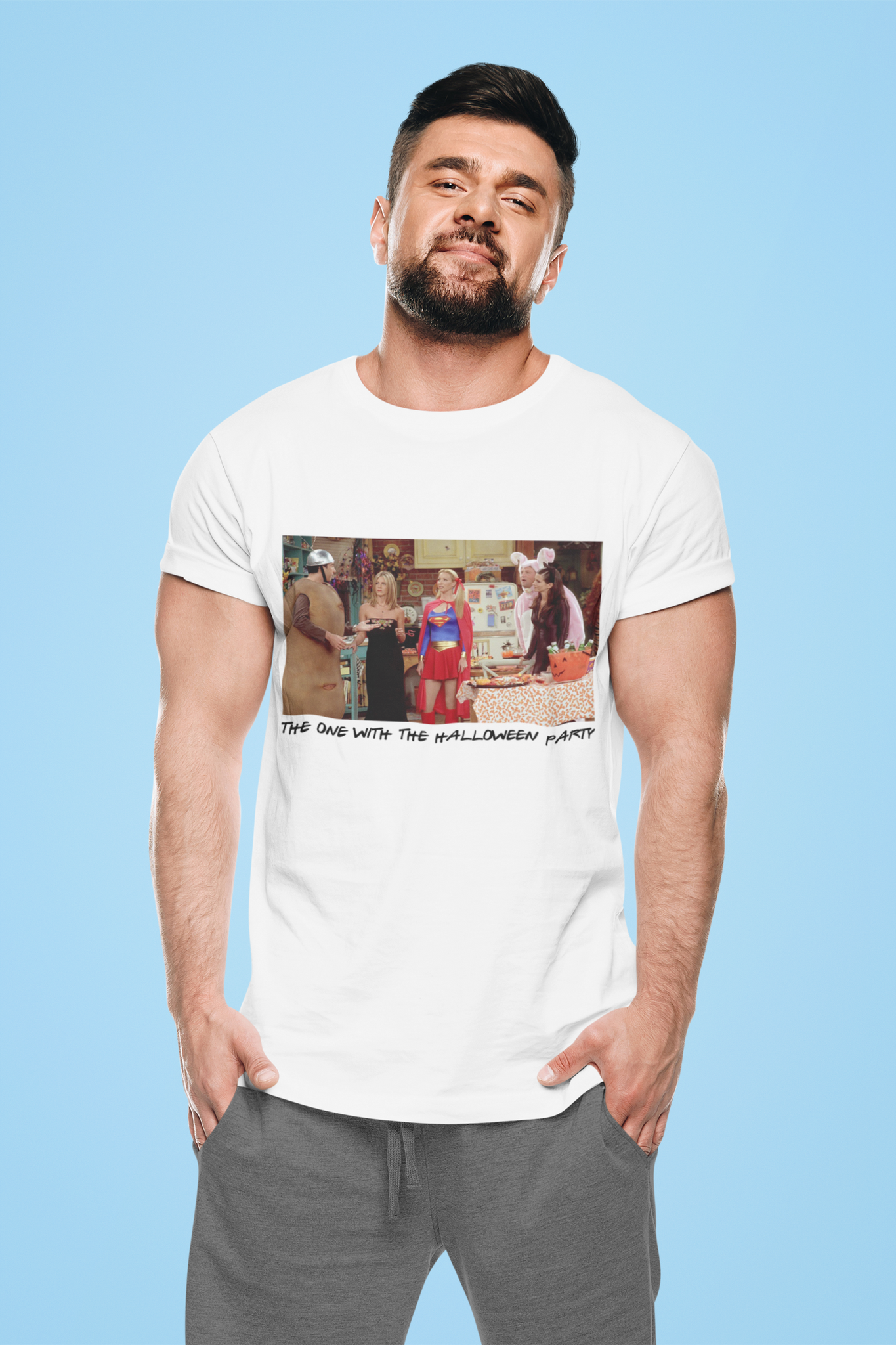 Friends TV Show T Shirt, Friends Shirt, Friends Halloween Costumes T Shirt, The One With The Halloween Party Tshirt, Halloween Gifts