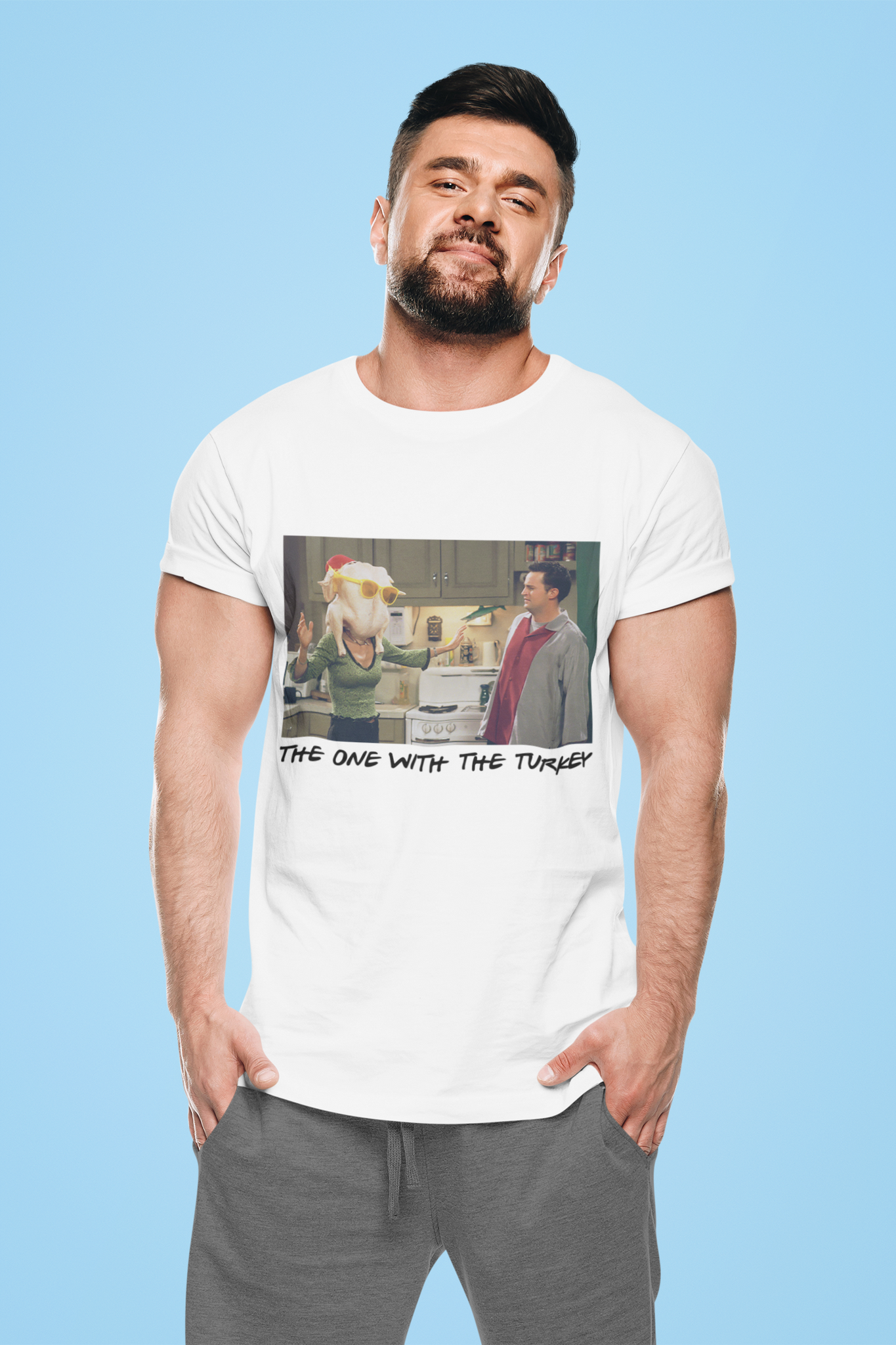 Friends TV Show T Shirt, Friends Shirt, Monica Turkey Joey T Shirt, The One With The Turkey Tshirt