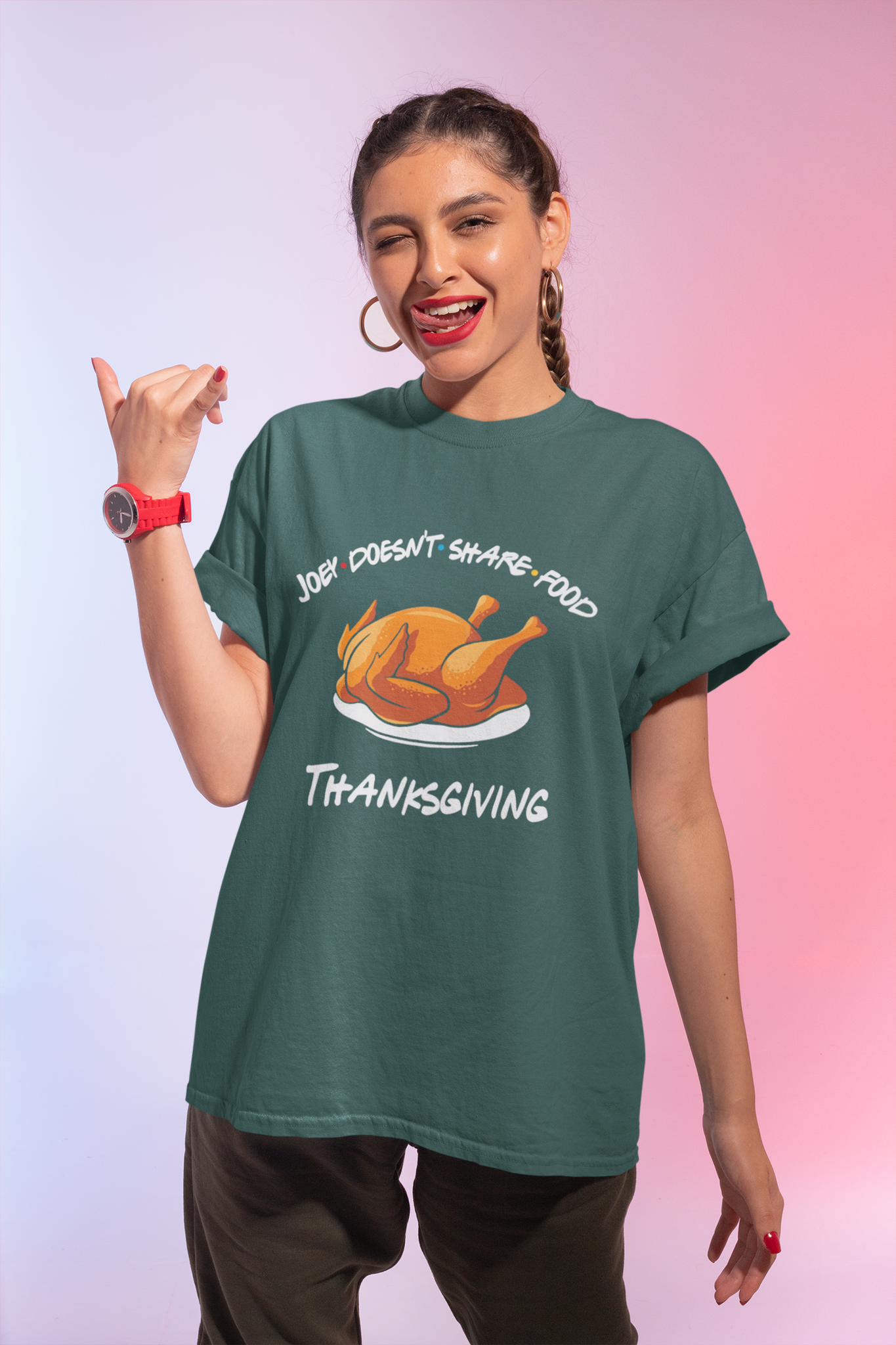 Friends TV Show T Shirt, Turkey Thanksgiving T Shirt, Joey Doesnt Share Food Tshirt, Thanksgiving Gifts