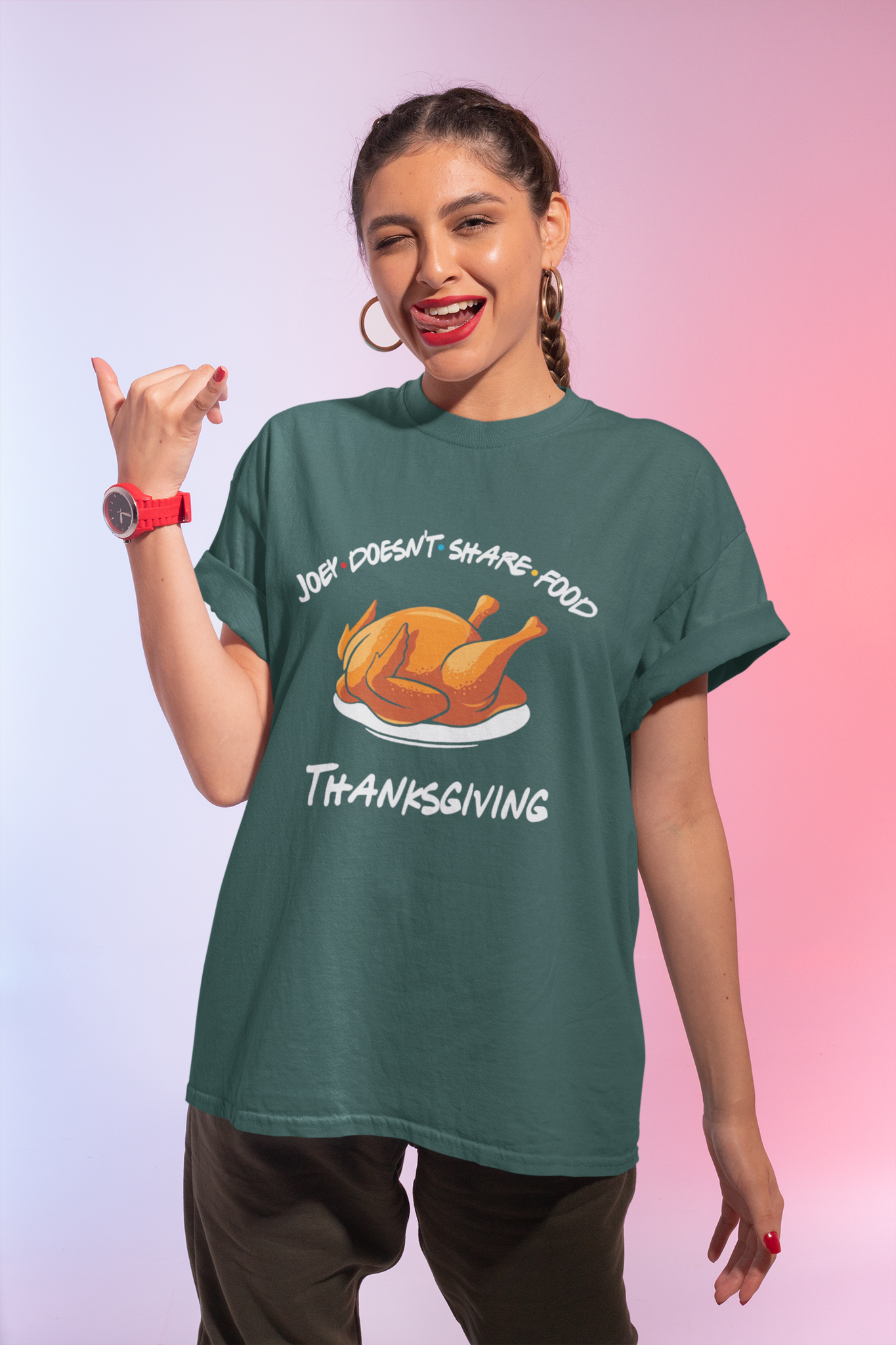 Friends TV Show T Shirt, Friends Shirt, Turkey Thanksgiving T Shirt, Joey Doesnt Share Food Tshirt, Thanksgiving Gifts