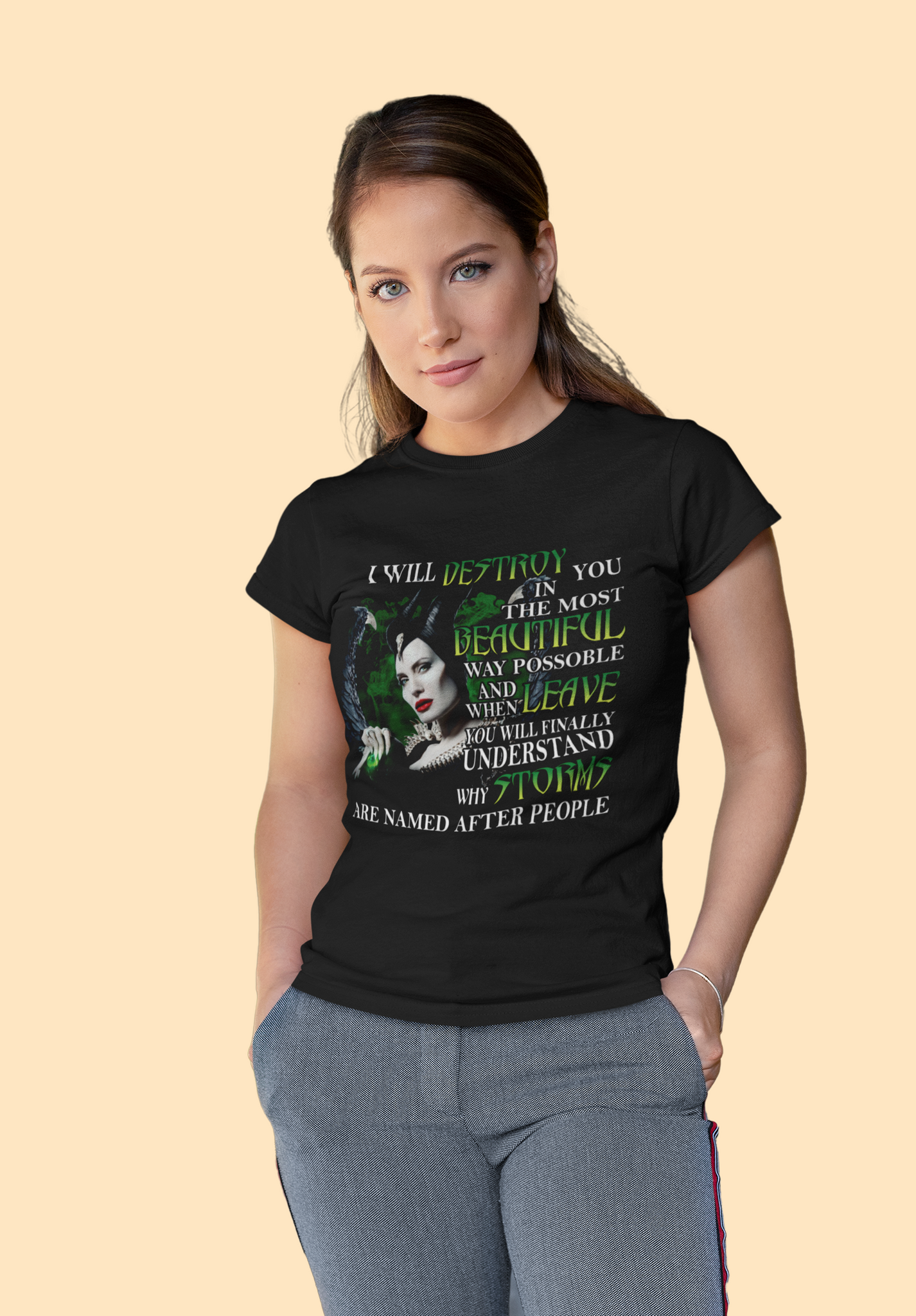 Disney Maleficent T Shirt, Disney Villains T Shirt, I Will Destroy You In The Most Beautiful Way Tshirt