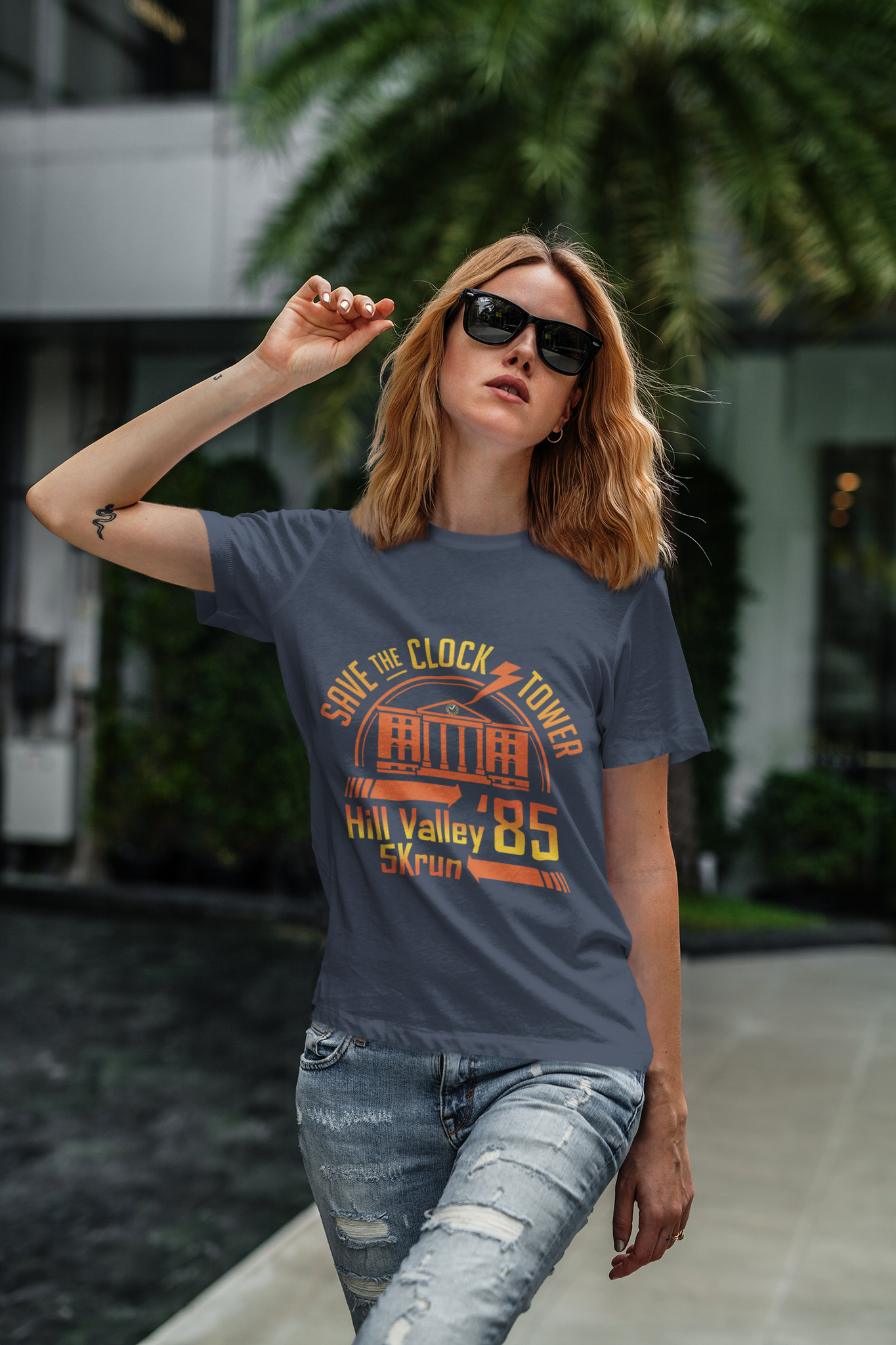 Back To The Future Movie T Shirt, Clocktower Lady T Shirt, Save The Clock Tower Tshirt