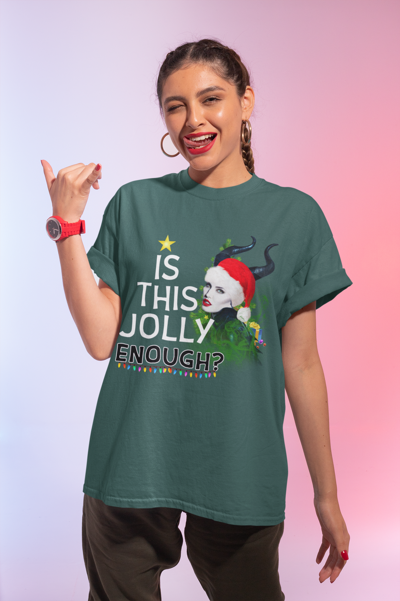 Disney Maleficent T Shirt, Is This Jolly Enough Tshirt, Disney Villains Shirt, Christmas Gifts