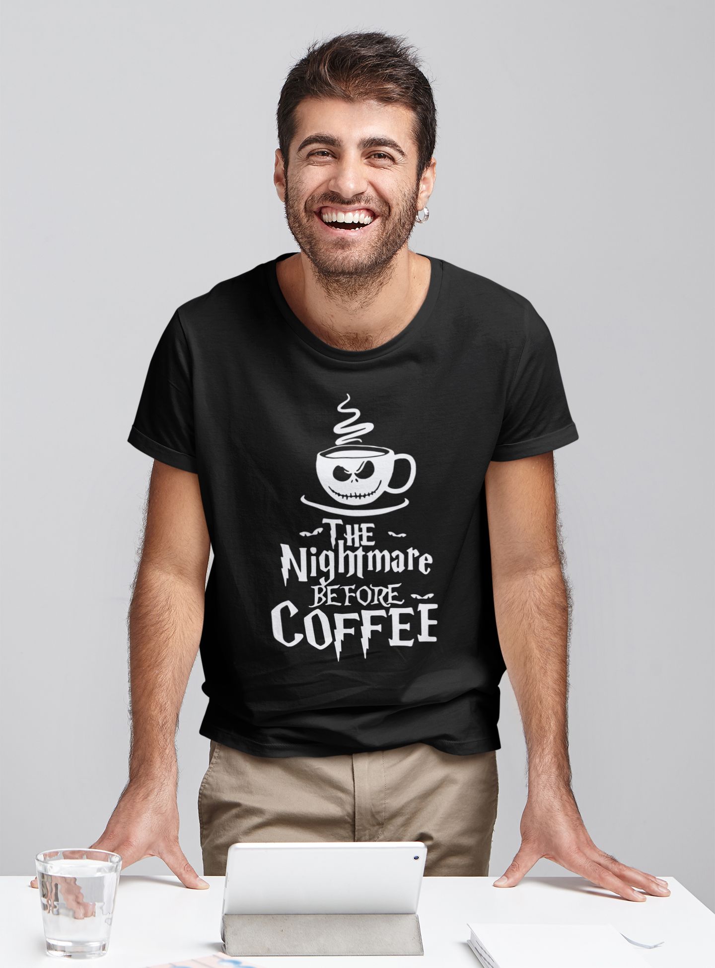 Nightmare Before Christmas T Shirt, The Nightmare Before Coffee Tshirt, Jack Skellington T Shirt, Halloween Gifts