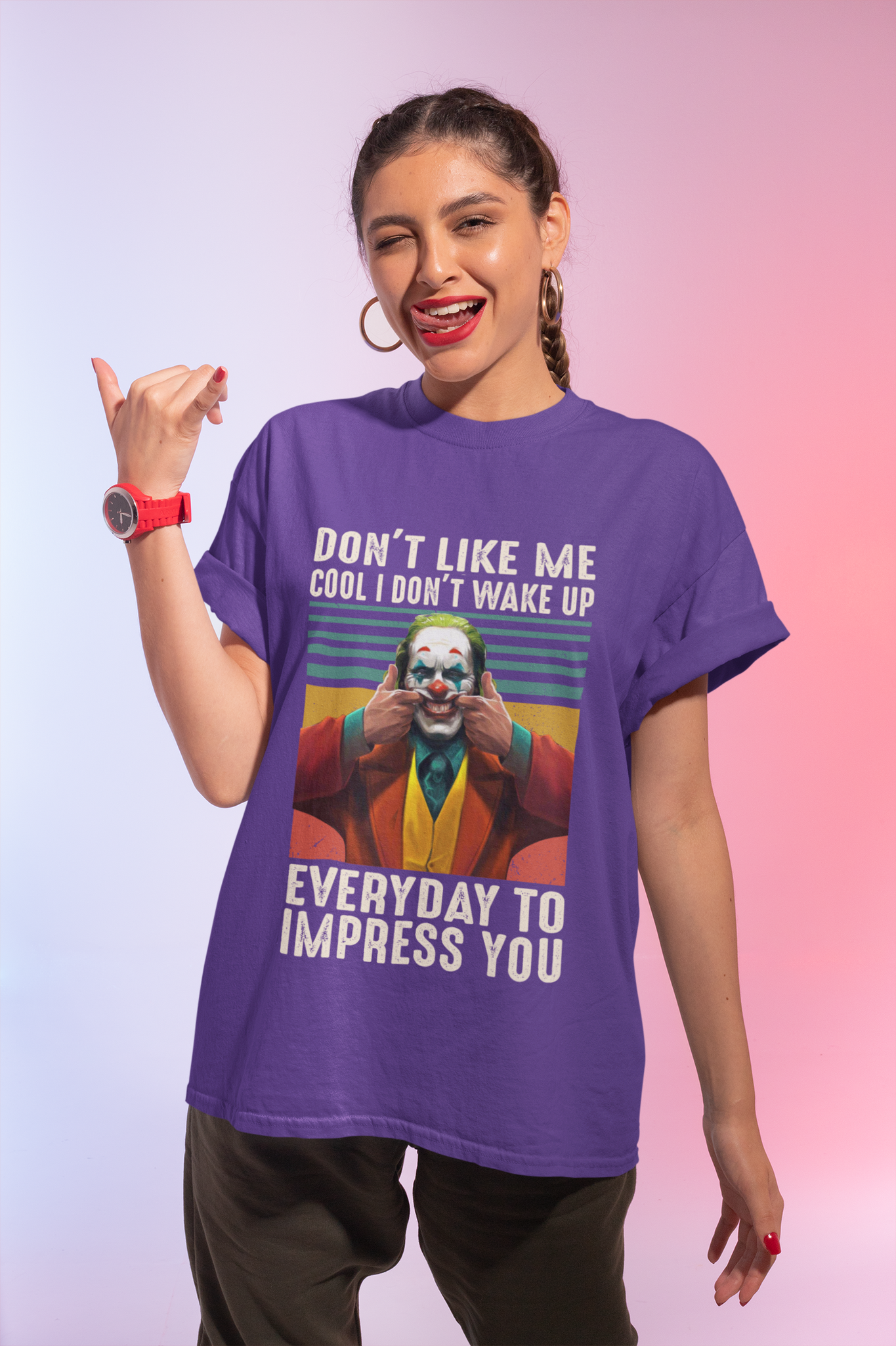 Joker Vintage T Shirt, Joker The Comedian T Shirt, Dont Like Me Cool I Dont Wake Up Tshirt, Halloween Gifts