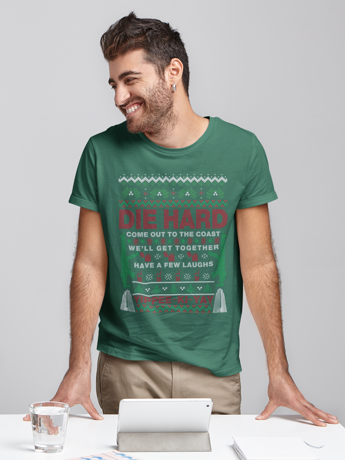Die Hard Ugly Sweater T Shirt, John McClane Tshirt, Come Out To The Coast Well Get Together T Shirt, Christmas Gifts