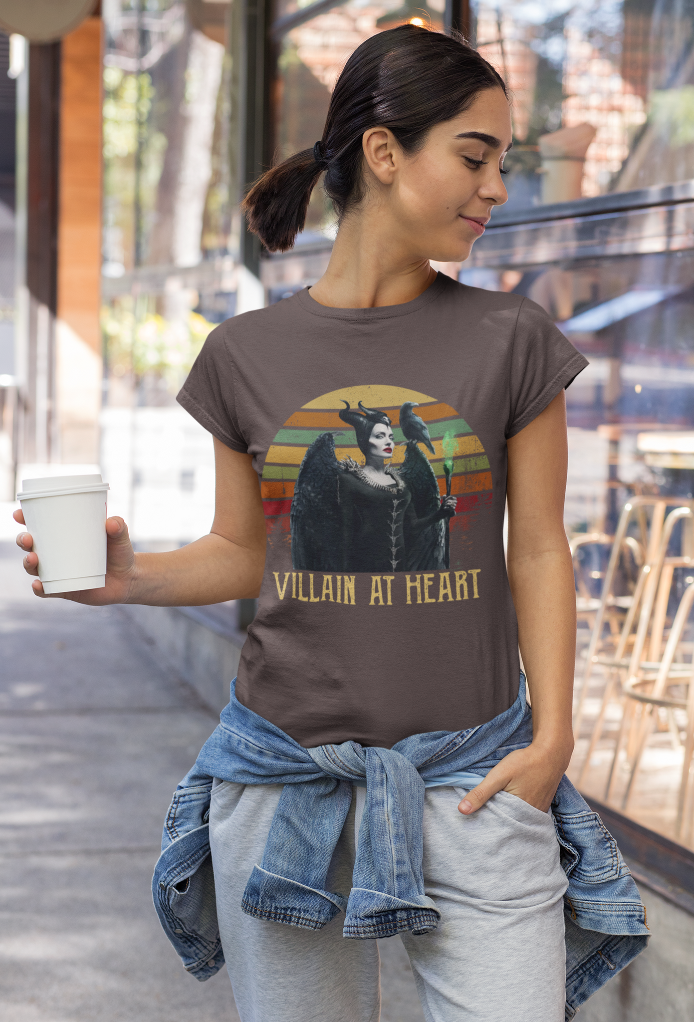 Disney Maleficent Vintage T Shirt, Disney Villains T Shirt, Villain At Heart Tshirt