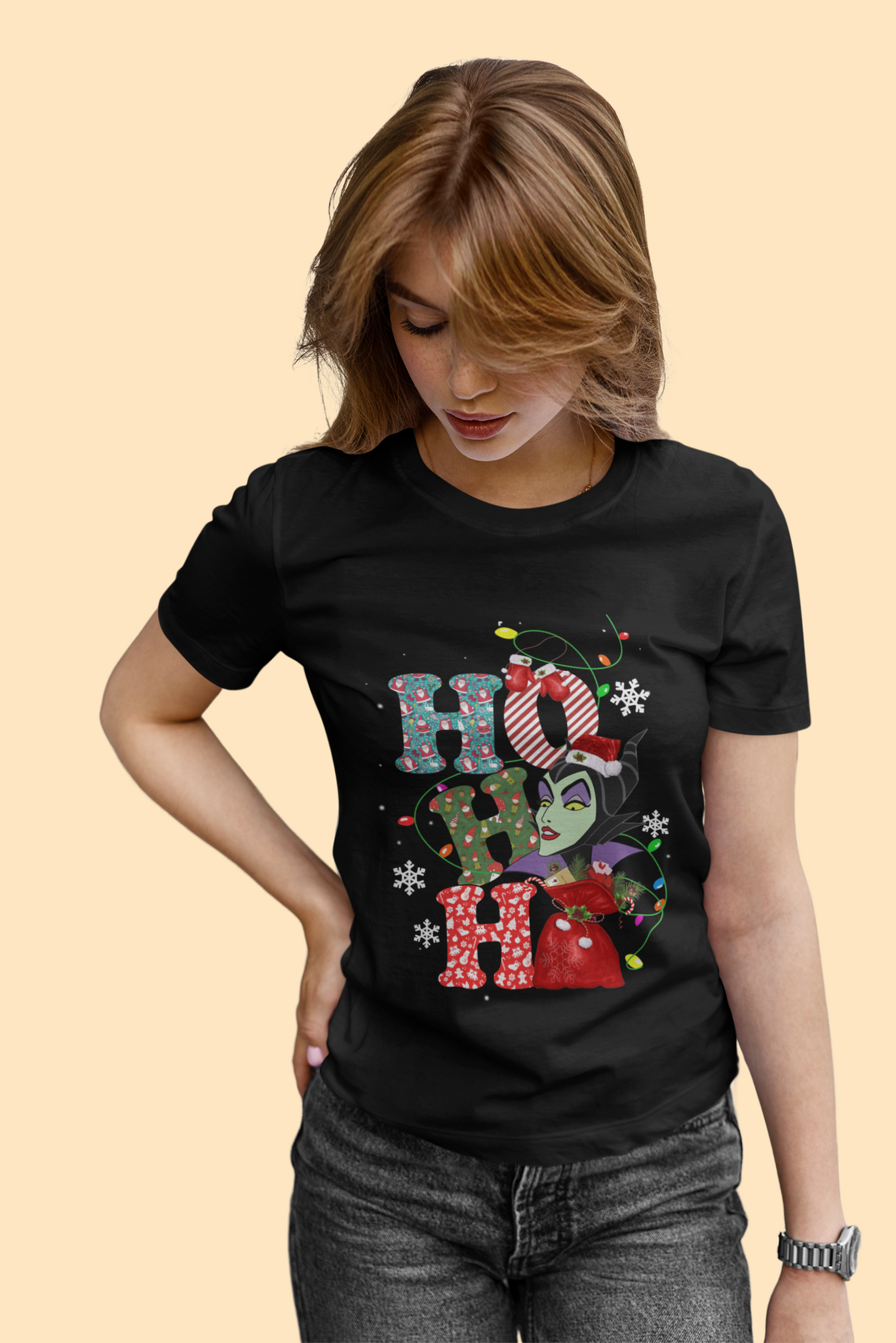 Disney Maleficent T Shirt, Disney Villains T Shirt, Ho Ho Ho Tshirt, Christmas Gifts