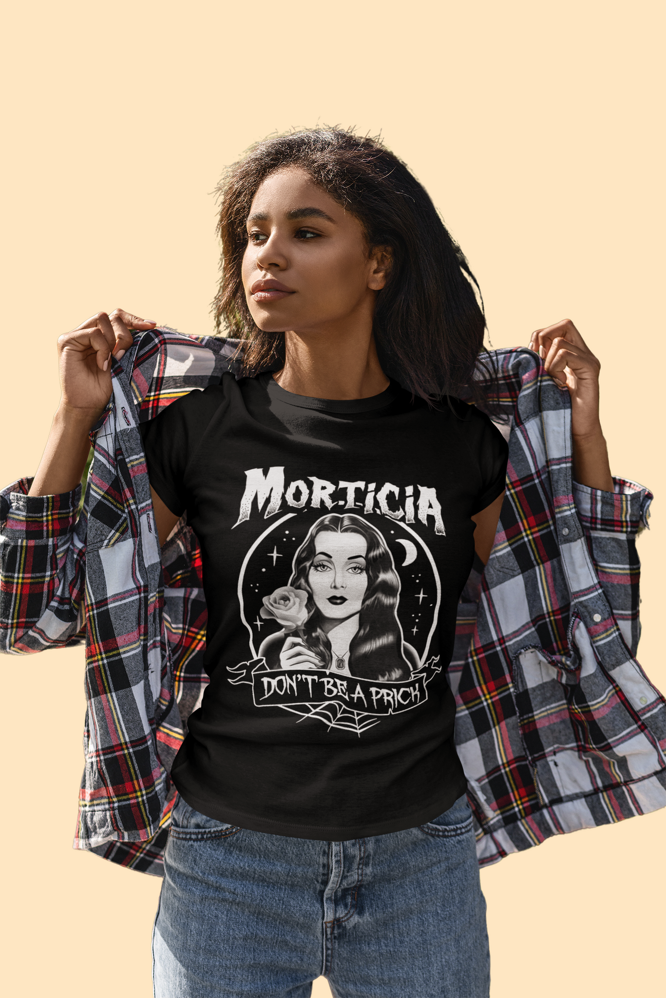 Addams Family T Shirt, Morticia Addams Tshirt, Morticia Dont Be A Prick Shirt, Halloween Gifts