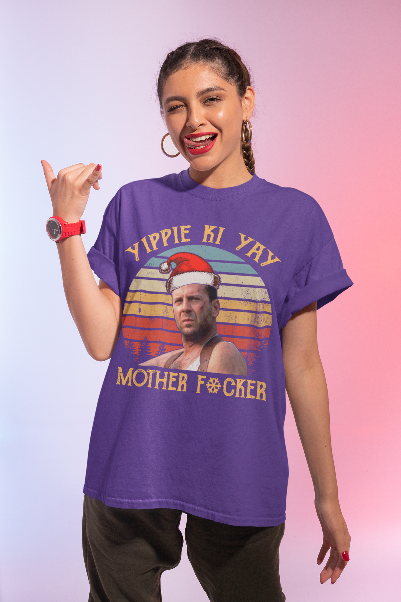 Die Hard Movie T Shirt, John McClane T Shirt, Yippie Ki Yay Mother Fcker Tshirt, Christmas Gift
