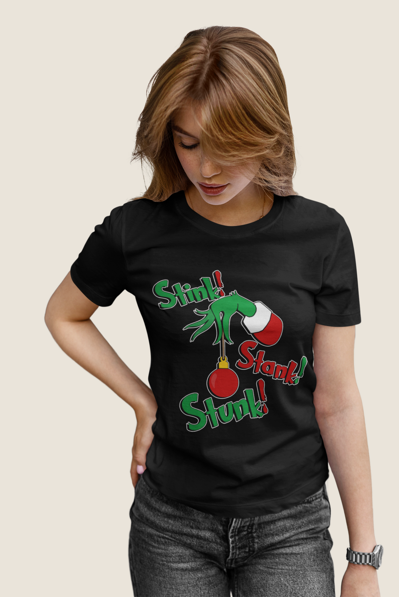 Grinch T Shirt, Stink Stank Stunk Tshirt, Grinch Hand Shirt, Christmas Movie Shirt, Christmas Gifts